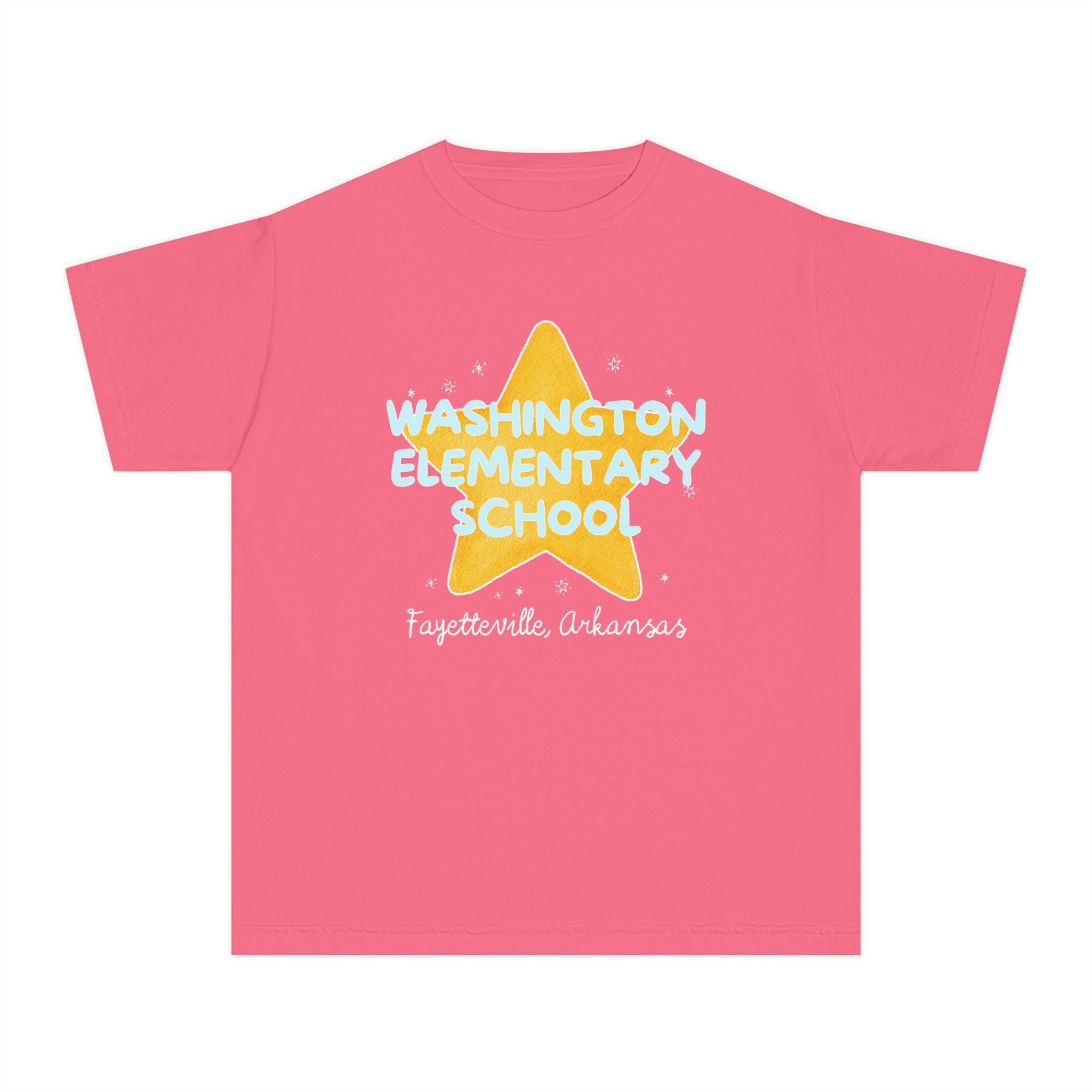 Washington Elementary School Kids Tee Shirt: Retro Star - Opal and June