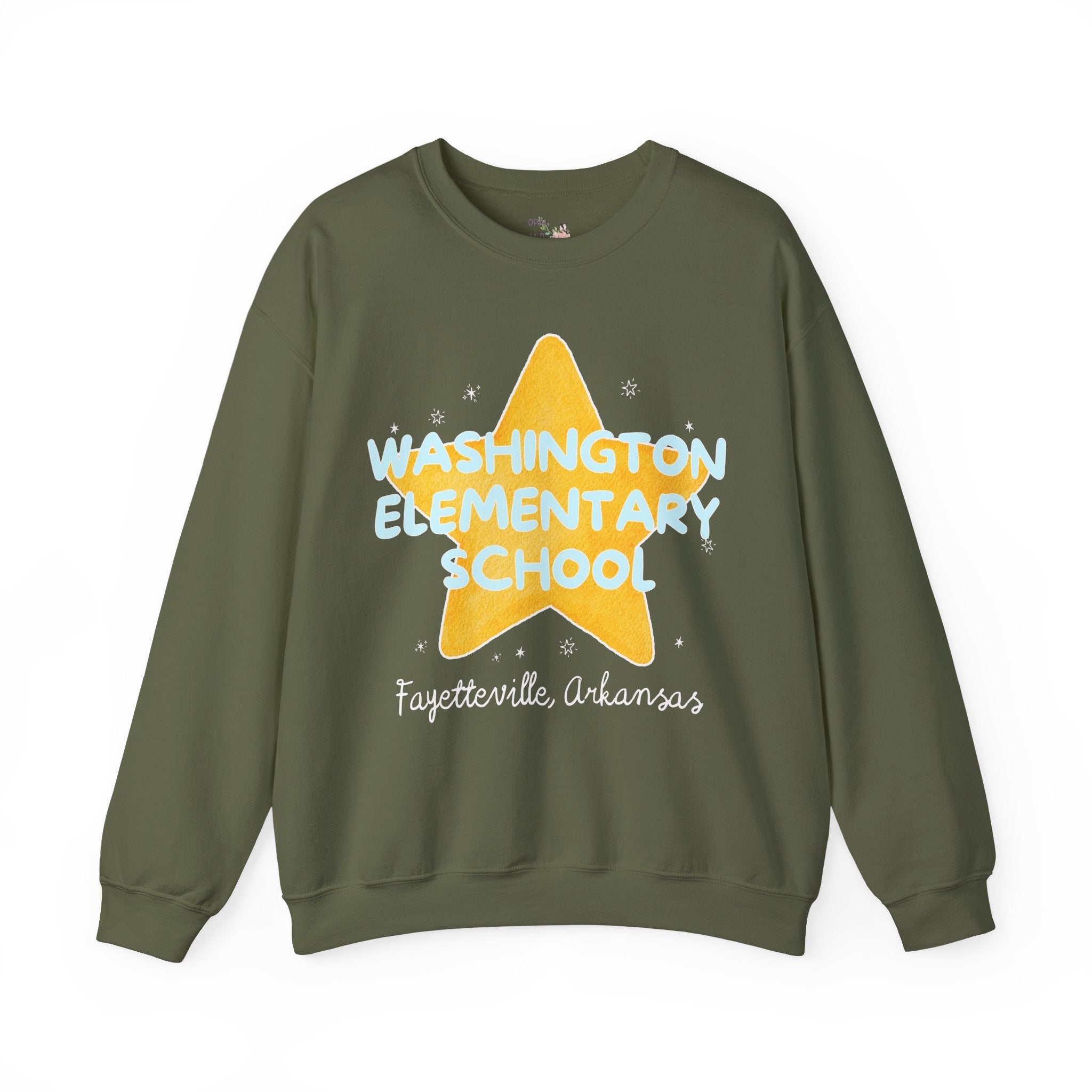 Washington Elementary School Sweatshirt: Retro Star - Opal and June