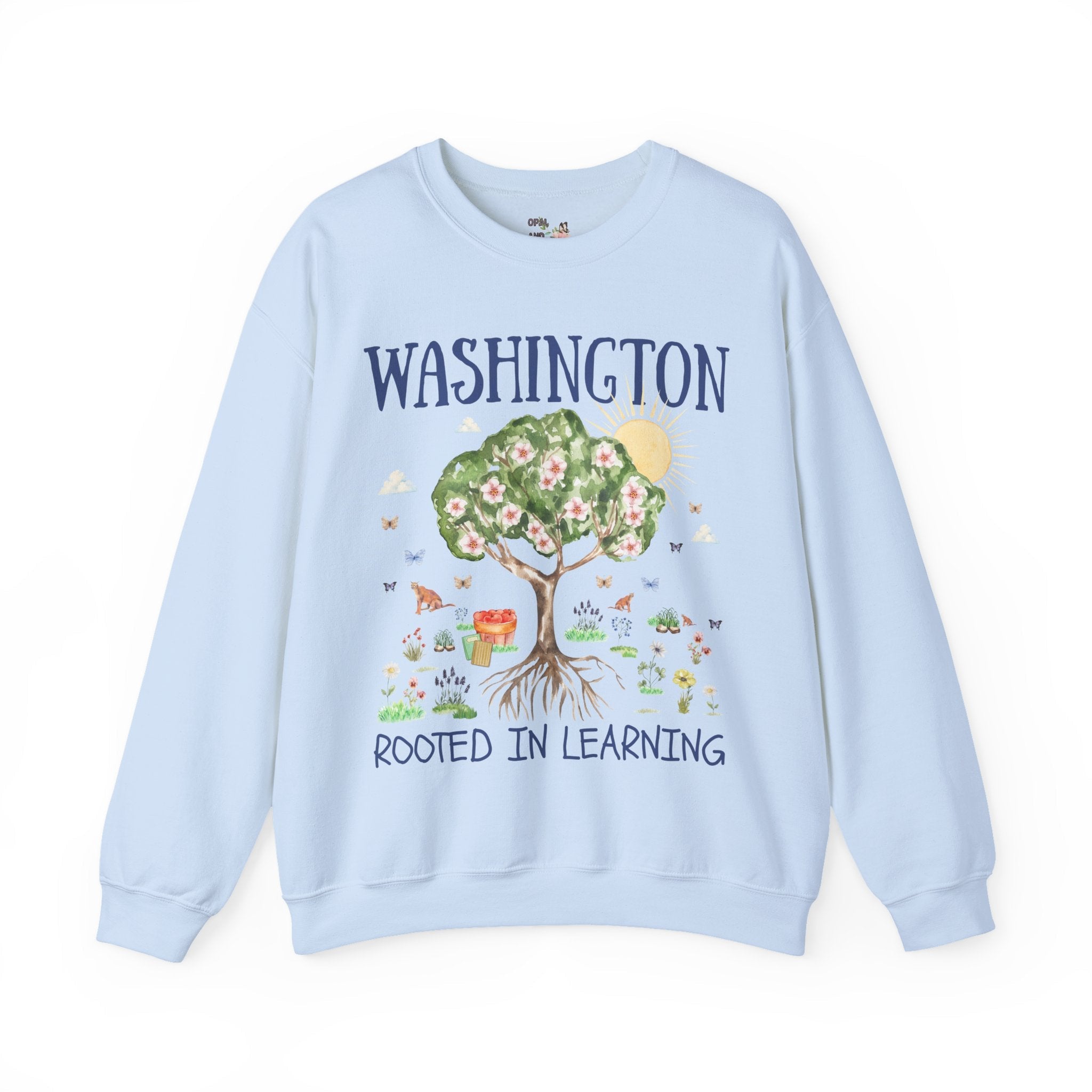 Washington Elementary School Sweatshirt: Rooted in Learning | FPS + Opal and June Sweatshirt, Fayetteville Public Schools - Opal and June