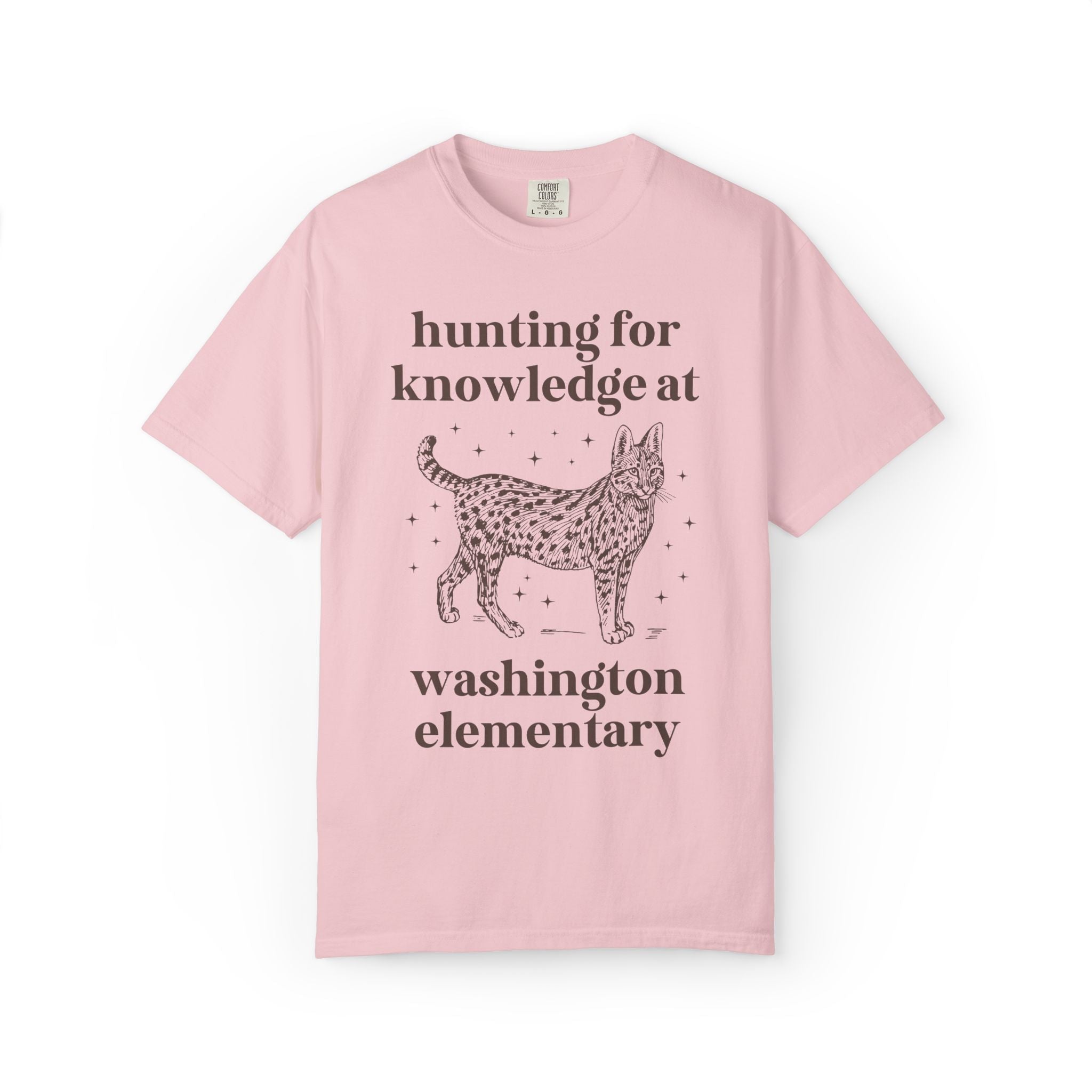 Washington Elementary School Tee Shirt: Hunting for Knowledge | FPS + Opal and June Tee Shirt, Fayetteville Public Schools - Opal and June