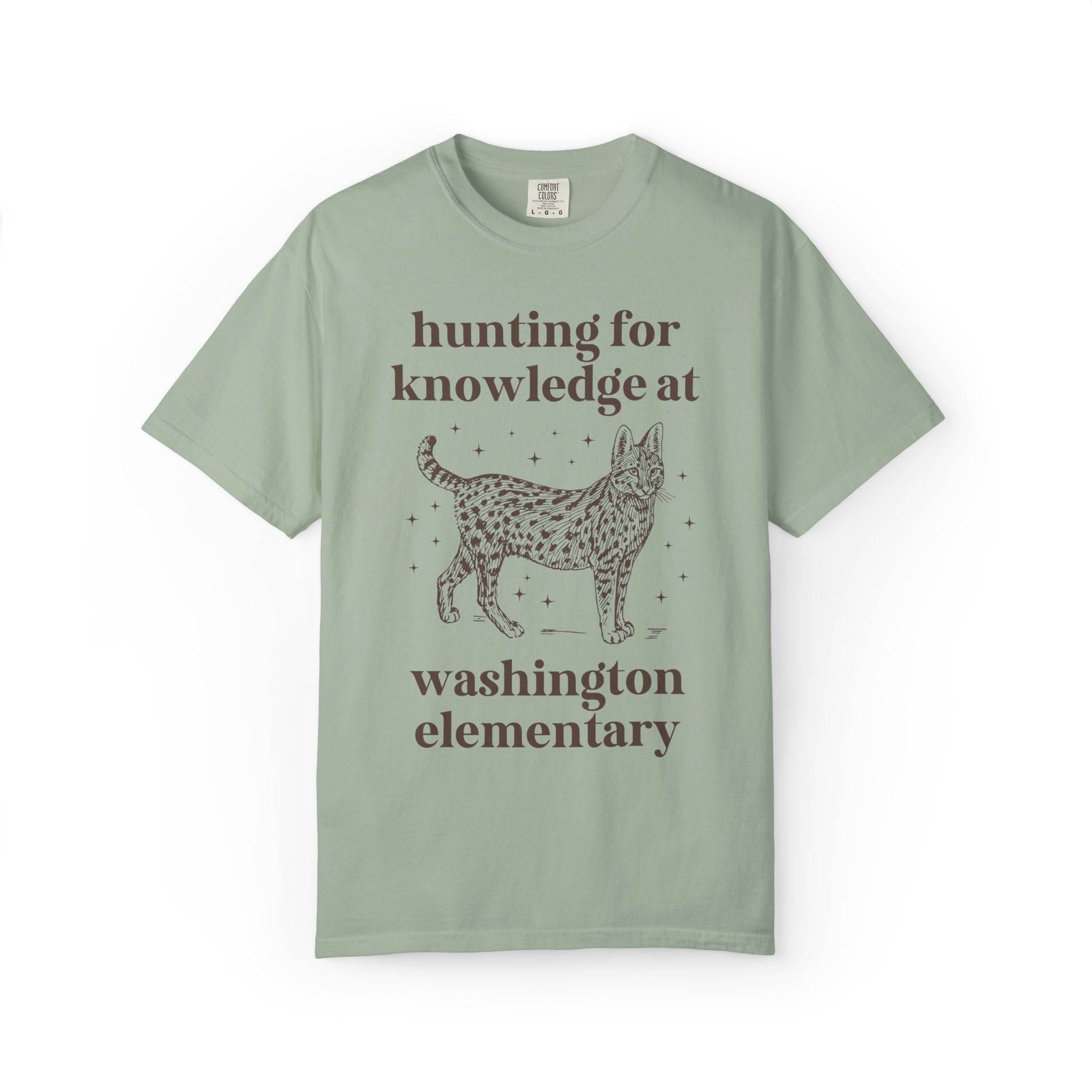 Washington Elementary School Tee Shirt: Hunting for Knowledge | FPS + Opal and June Tee Shirt, Fayetteville Public Schools - Opal and June