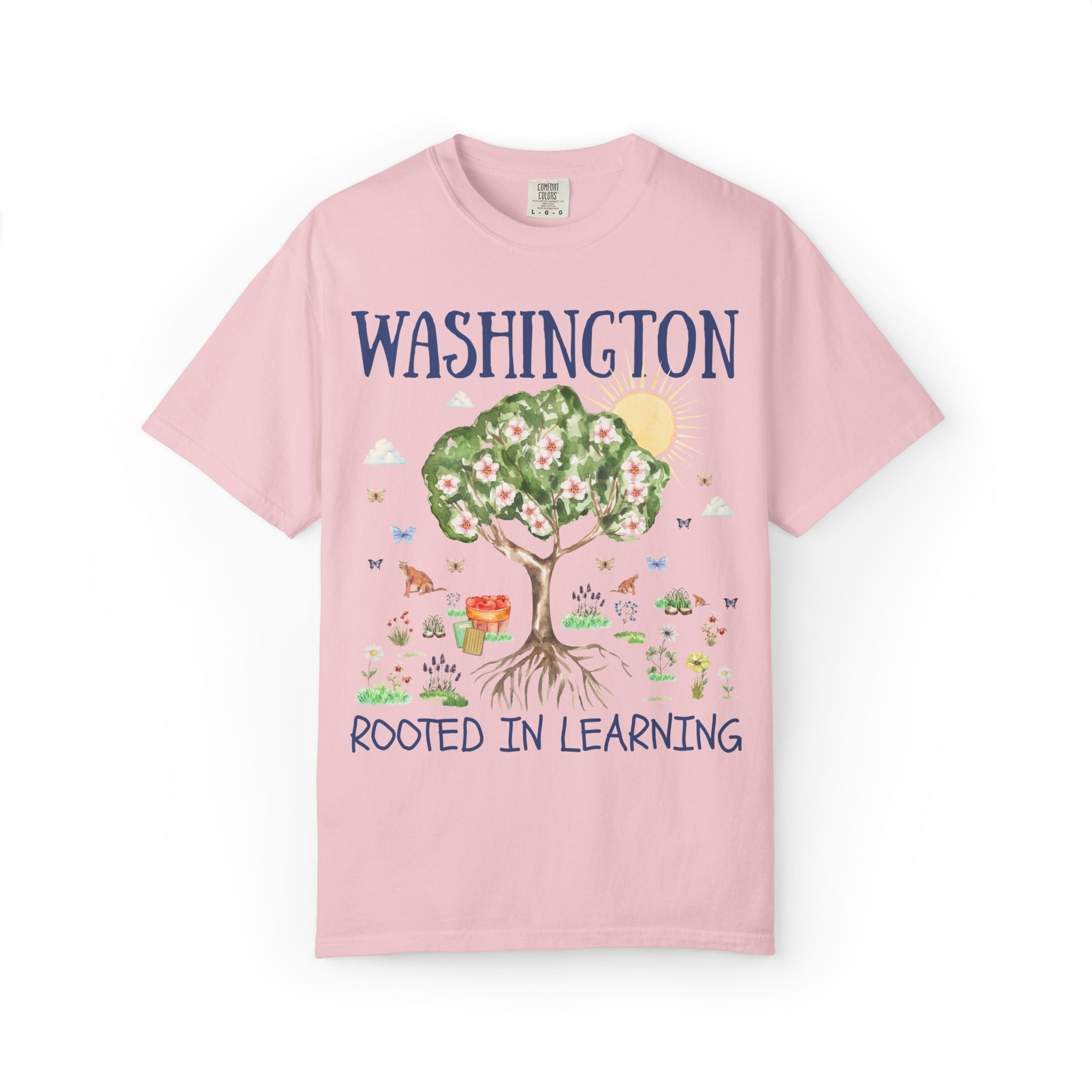 Washington Elementary School Tee Shirt: Rooted in Learning | FPS + Opal and June Tee Shirt, Fayetteville Public Schools - Opal and June