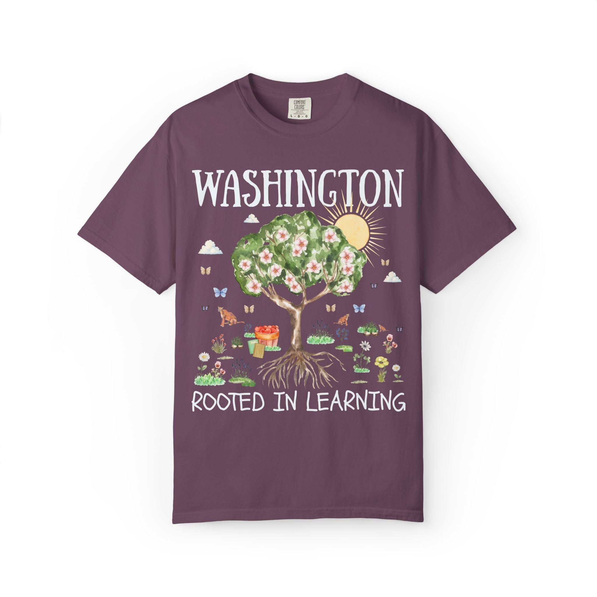Washington Elementary School Tee Shirt: Rooted in Learning | FPS + Opal and June Tee Shirt, Fayetteville Public Schools - Opal and June