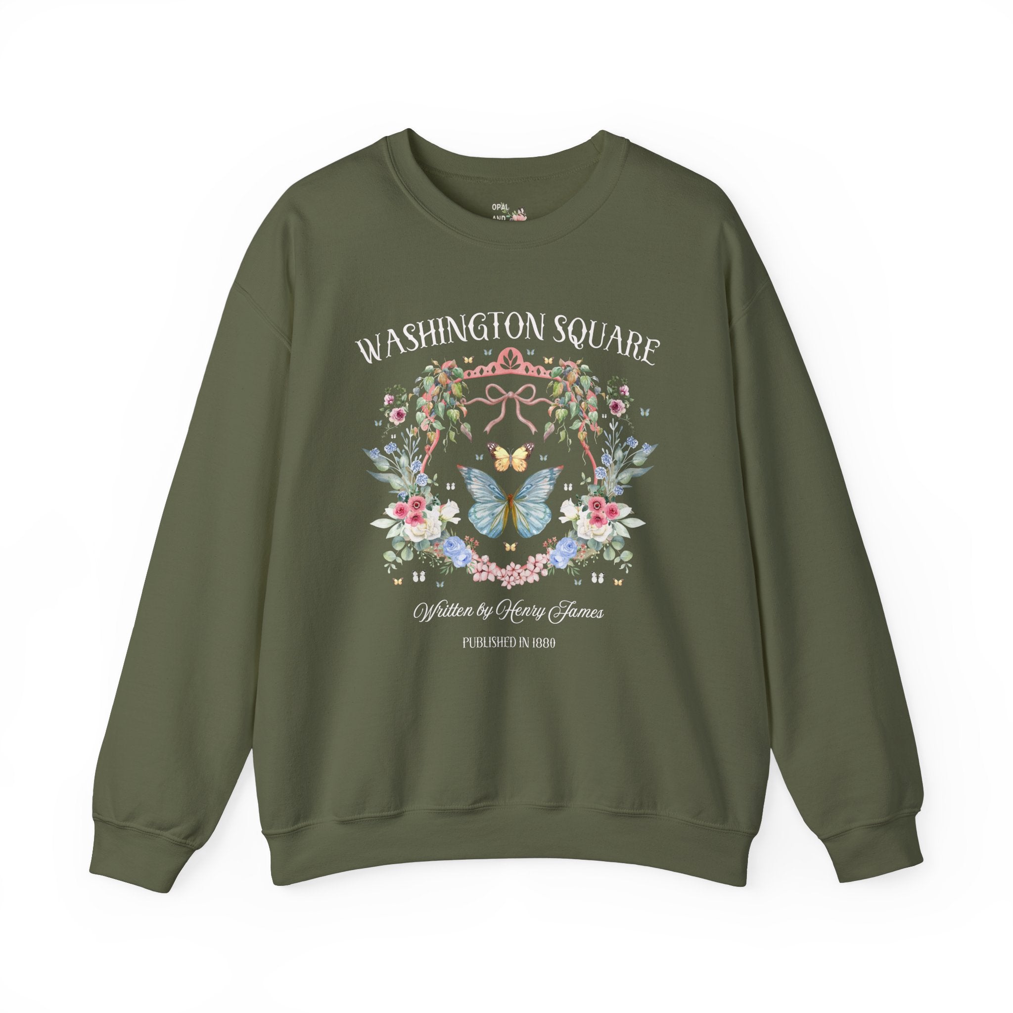 Washington Square by Henry James: Classic American Literature, 19th Century Novel, Humanities Major Gift, Bookish Sweatshirt for Librarian - Opal and June