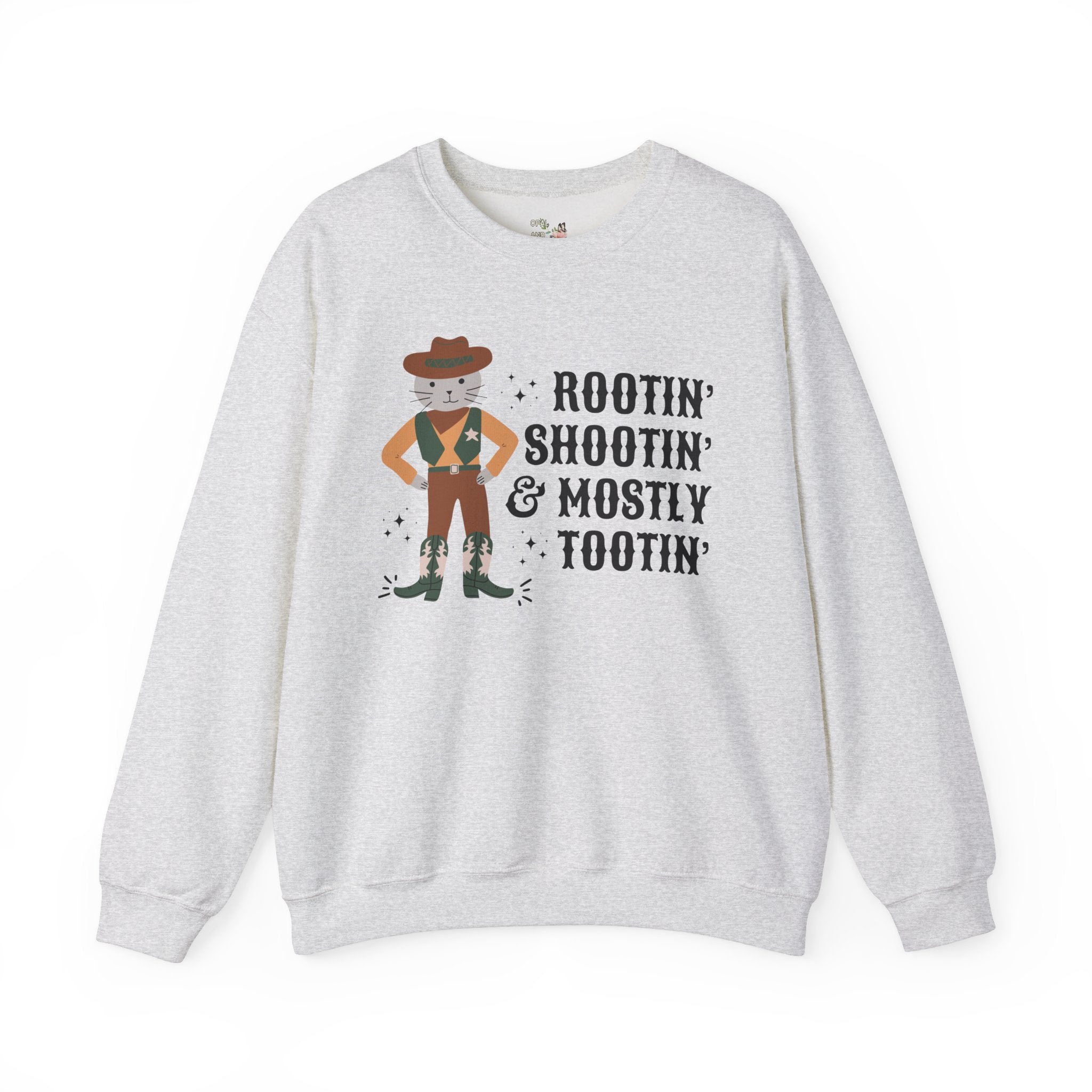 Weirdcore Western Sweatshirt, Funny Saying for Cat Lover: Silly Cat Mom or Cat Dad T-Shirt with Stars, Rodeo Cowboy Embarrassing Silly Gift - Opal and June