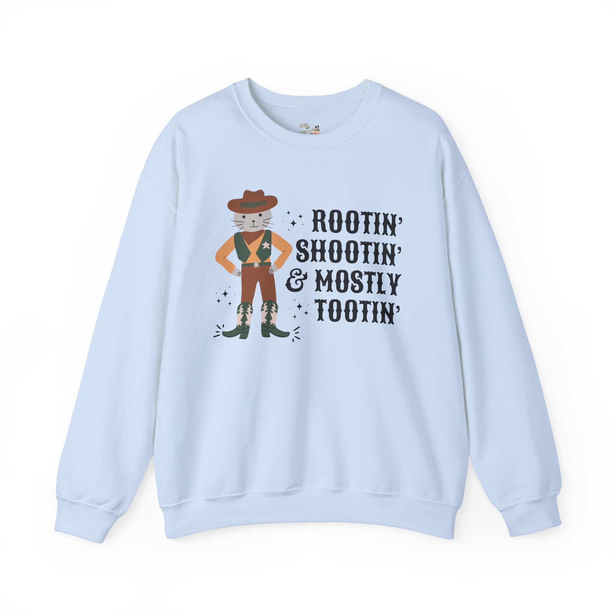 Weirdcore Western Sweatshirt, Funny Saying for Cat Lover: Silly Cat Mom or Cat Dad T-Shirt with Stars, Rodeo Cowboy Embarrassing Silly Gift - Opal and June