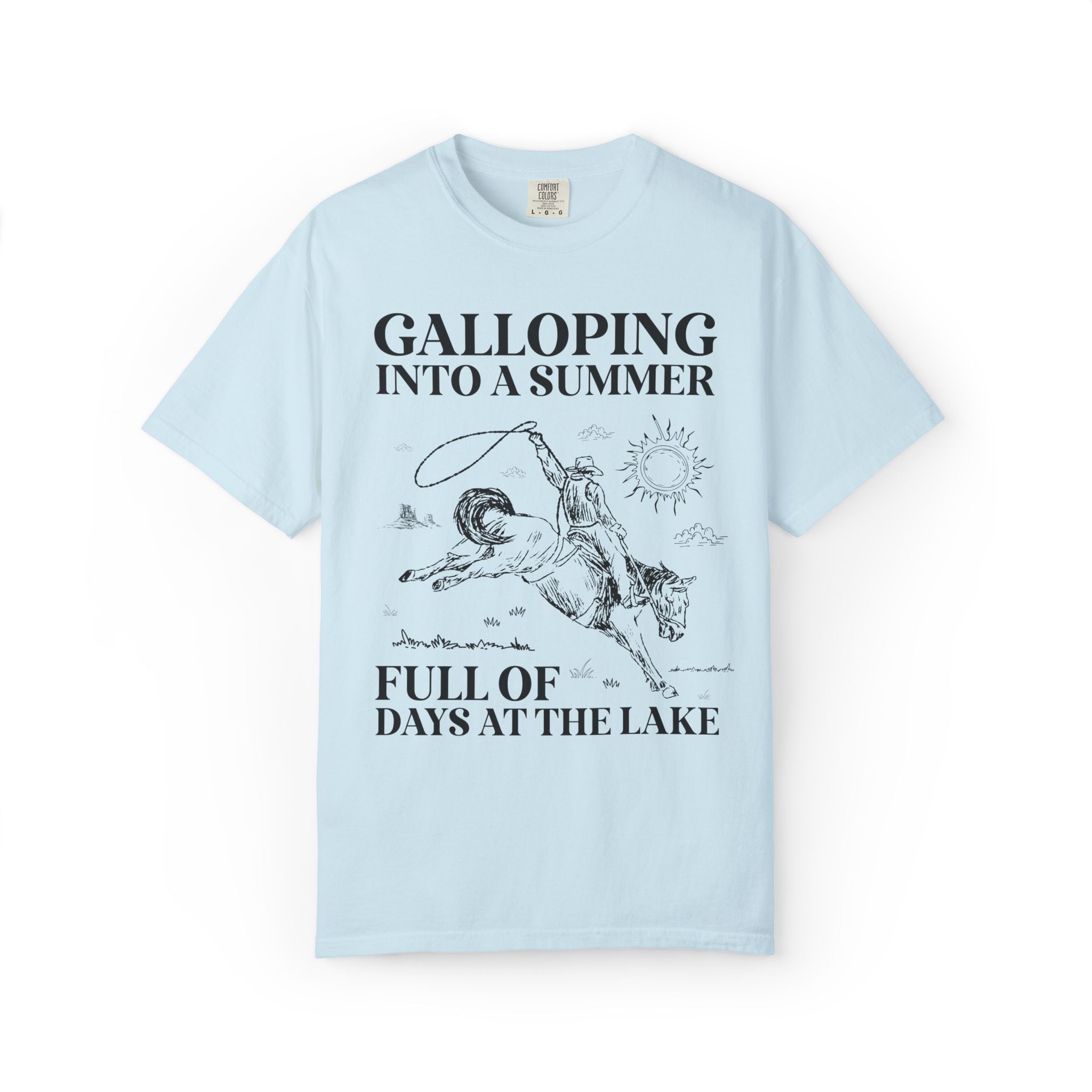 Western Teacher Tee Shirt, Last Day of School: Galloping Into a Summer, High School or Elementary School Matching Teacher Tee, End of Year - Opal and June