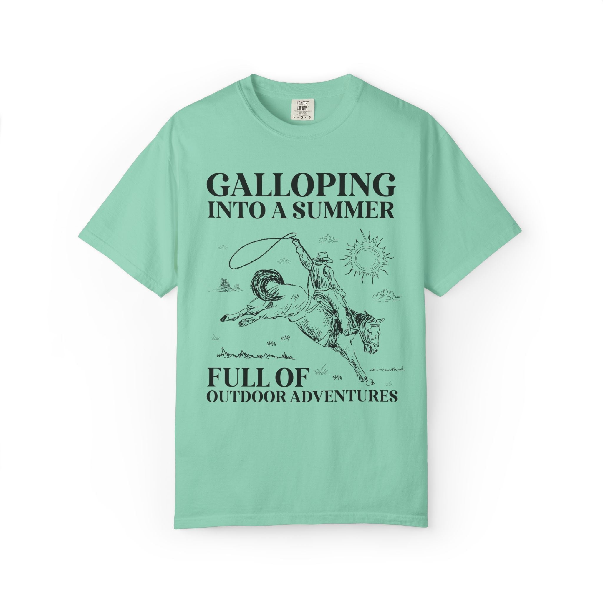 Western Teacher Tee Shirt, Last Day of School: Galloping Into a Summer, High School or Elementary School Matching Teacher Tee, End of Year - Opal and June