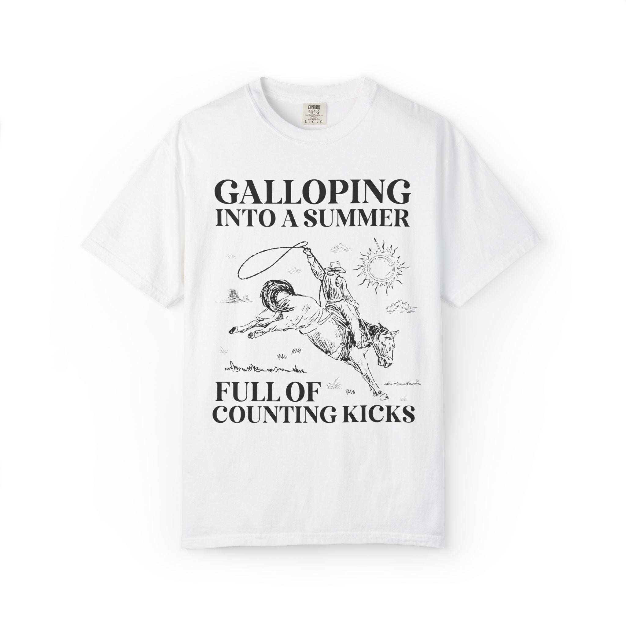 Western Teacher Tee Shirt, Last Day of School: Galloping Into a Summer, High School or Elementary School Matching Teacher Tee, End of Year - Opal and June