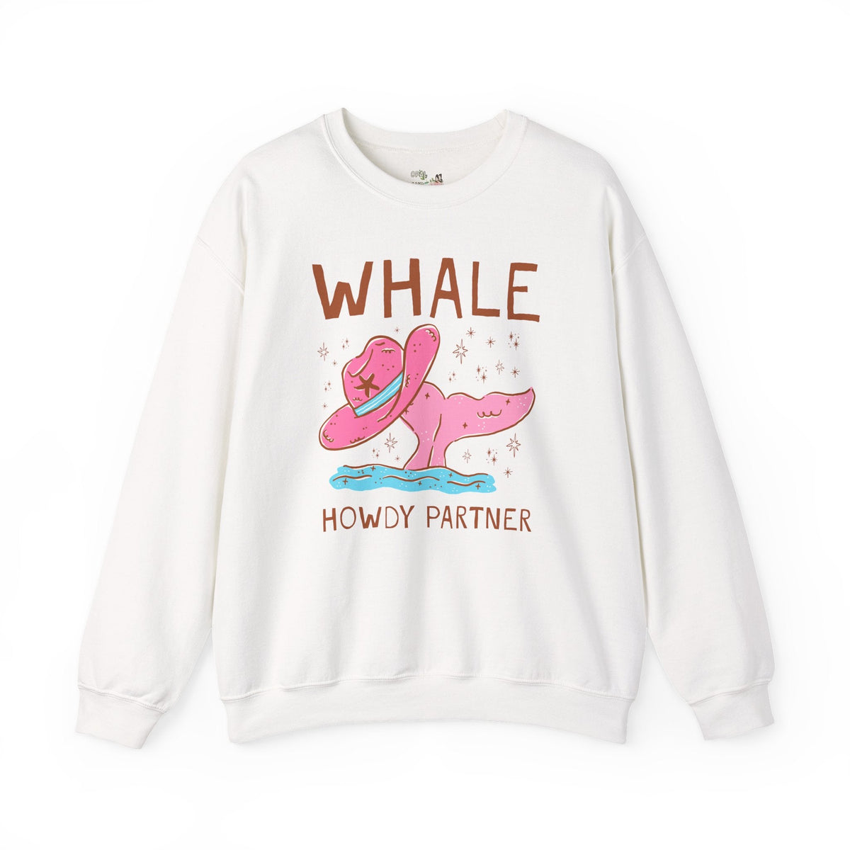 Whale Howdy Partner Sweatshirt - Opal and June