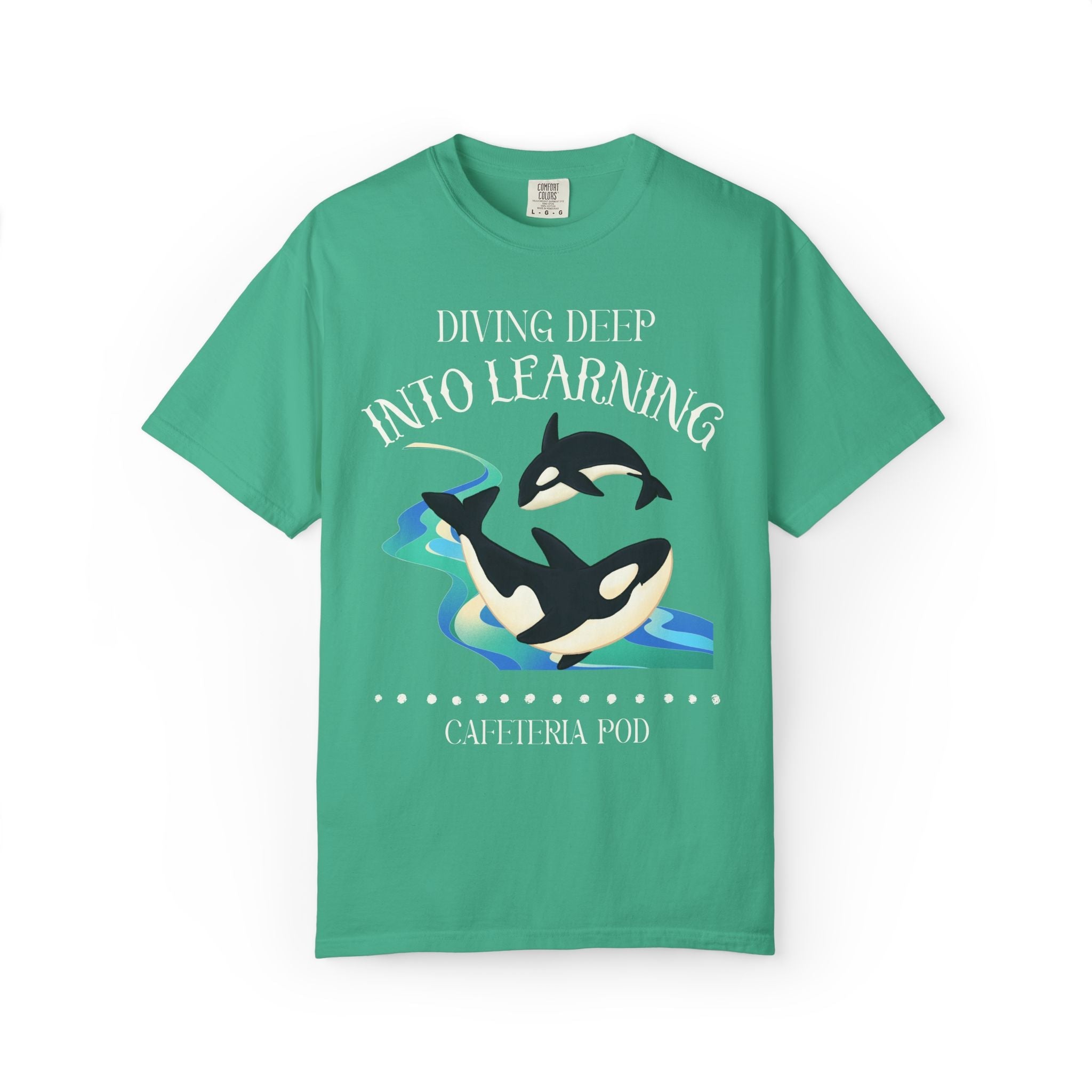 Whale Teacher Tee Shirt: Matching Animal Lover Orca Whale Tee for Elementary School Teachers and Office Staff, Grade Level Back to School T - Opal and June