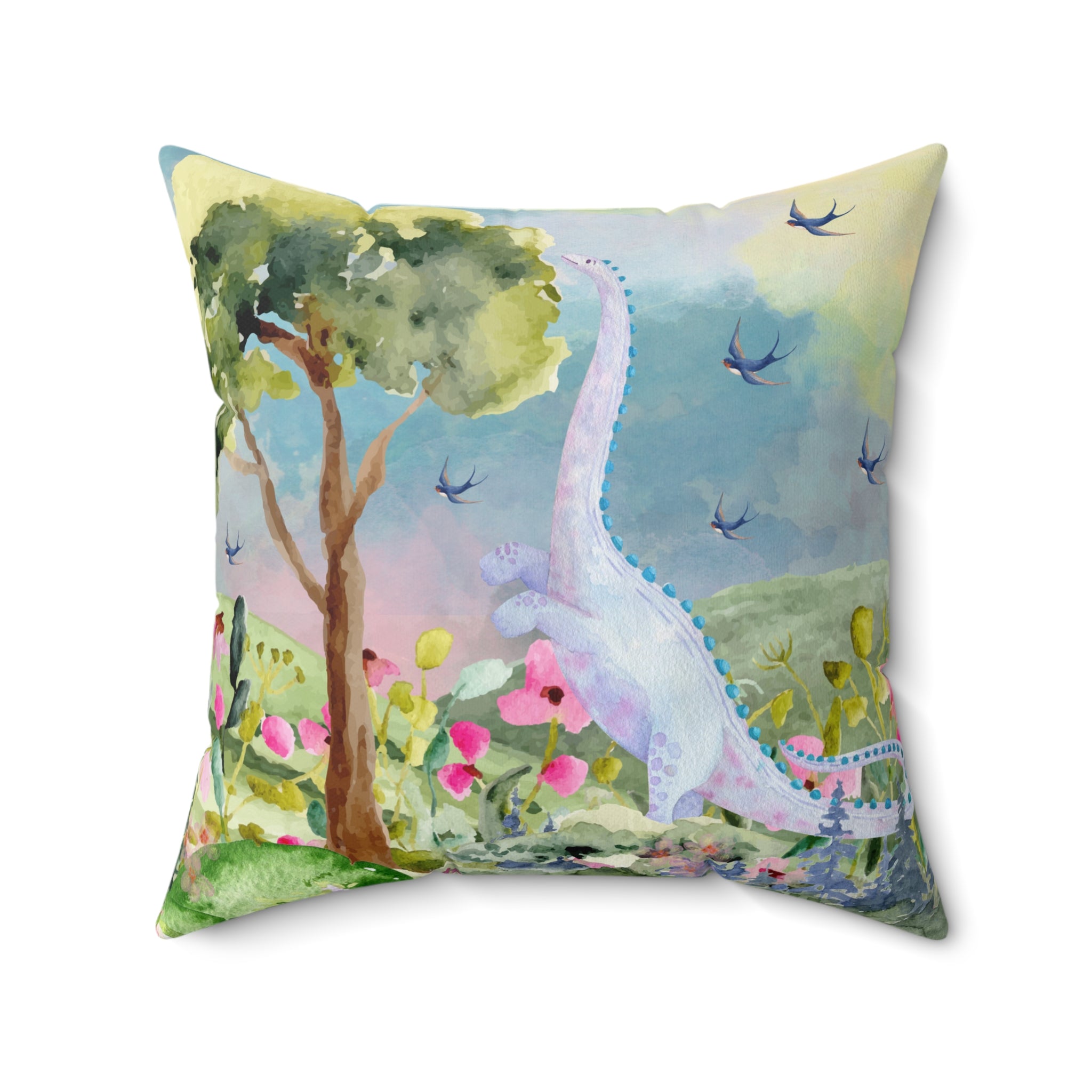 Whimsical Dinosaur Pillow - Opal and June