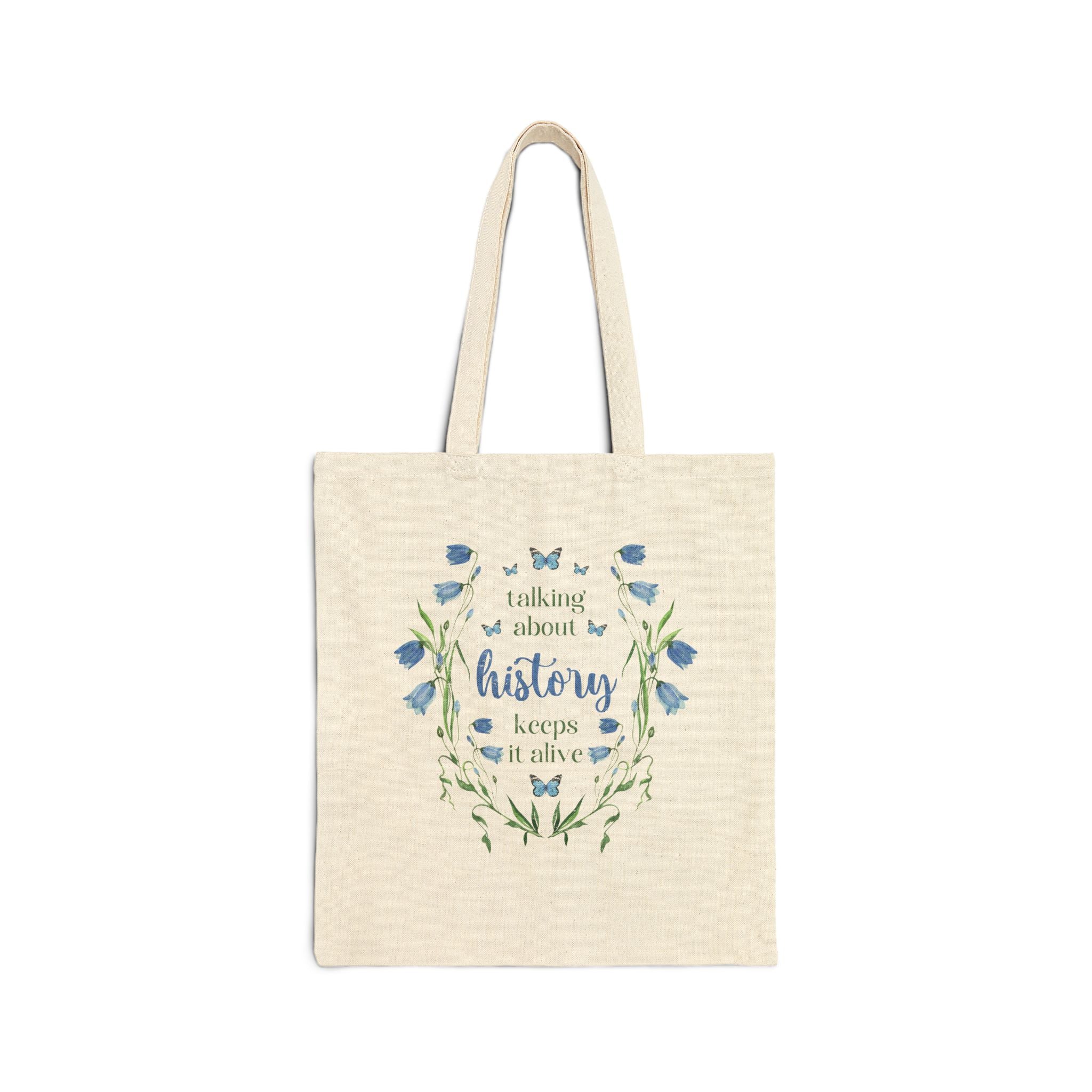 Whimsical History Tote Bag: Talk About History - Opal and June