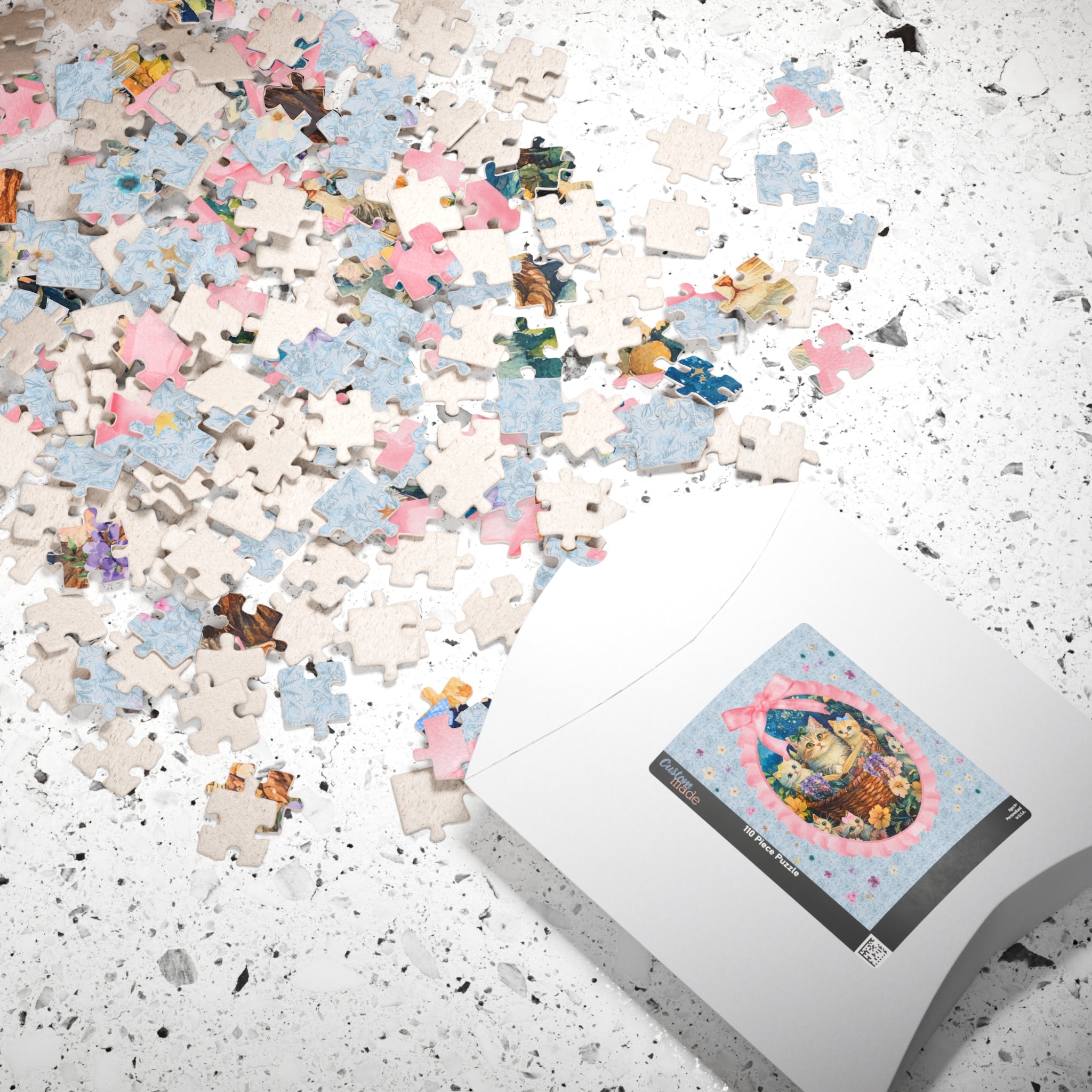 Wildflower Cat Puzzle for Cat Mom - Opal and June