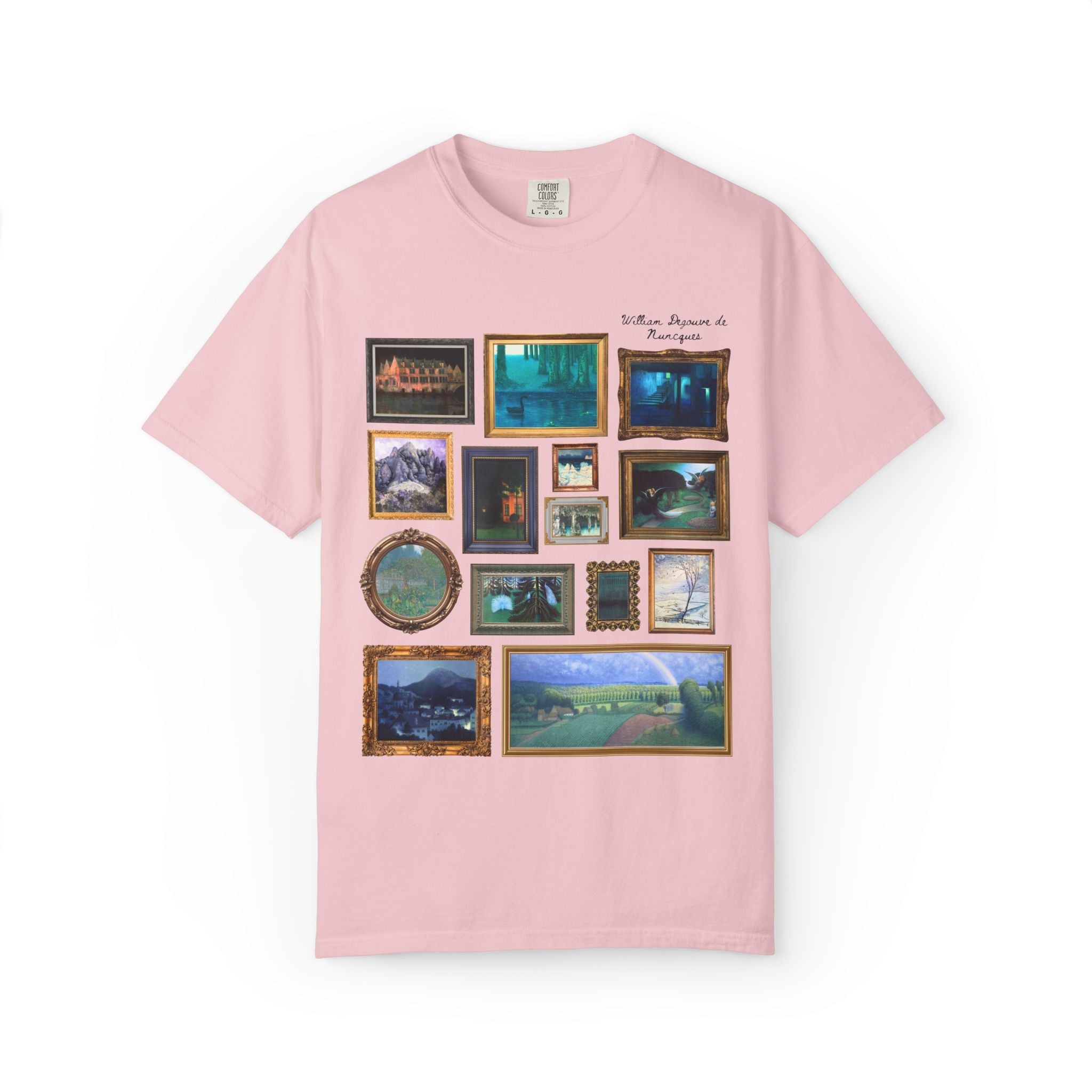 William Degouve de Nuncques Famous Painting Tee Shirt - Opal and June