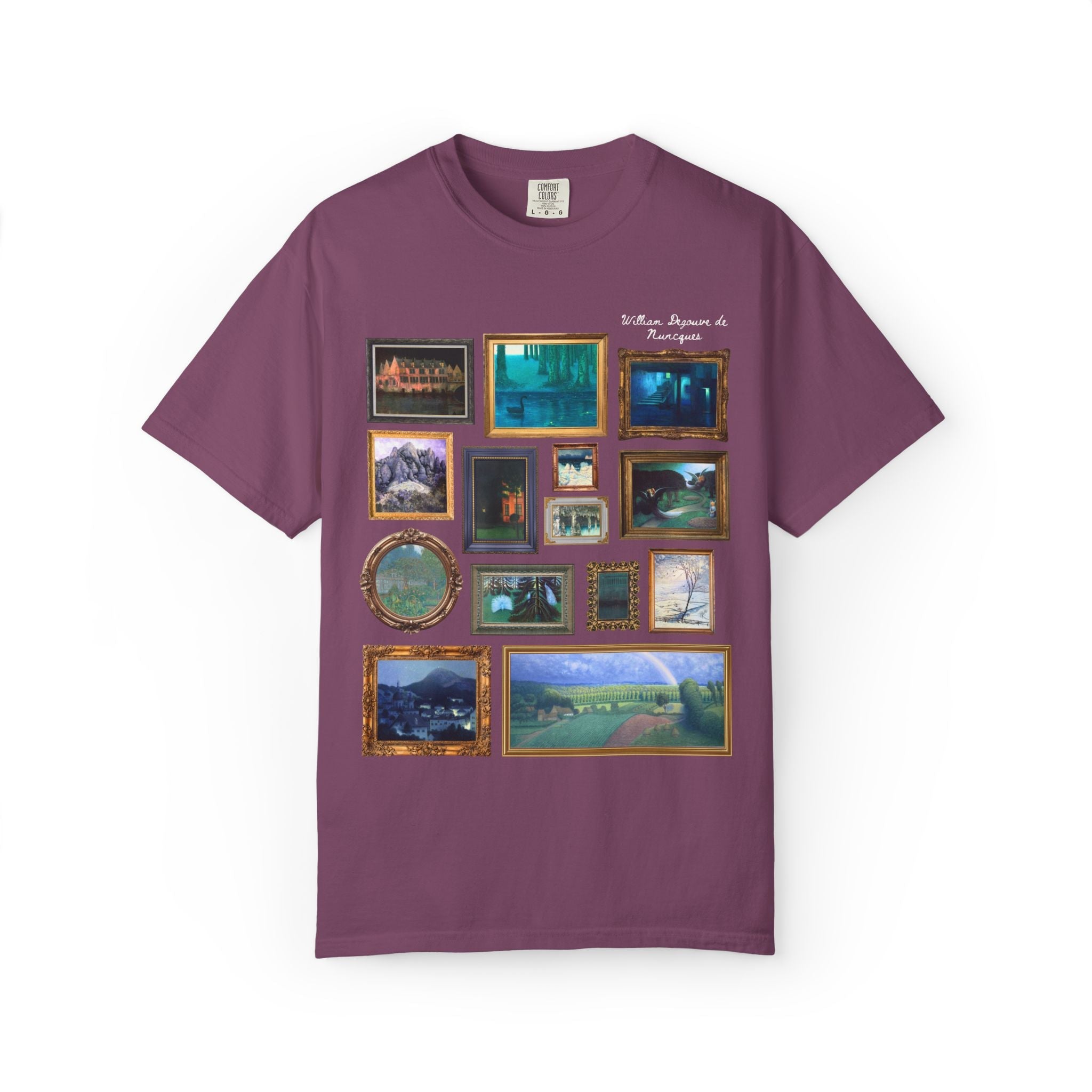 William Degouve de Nuncques Famous Painting Tee Shirt - Opal and June
