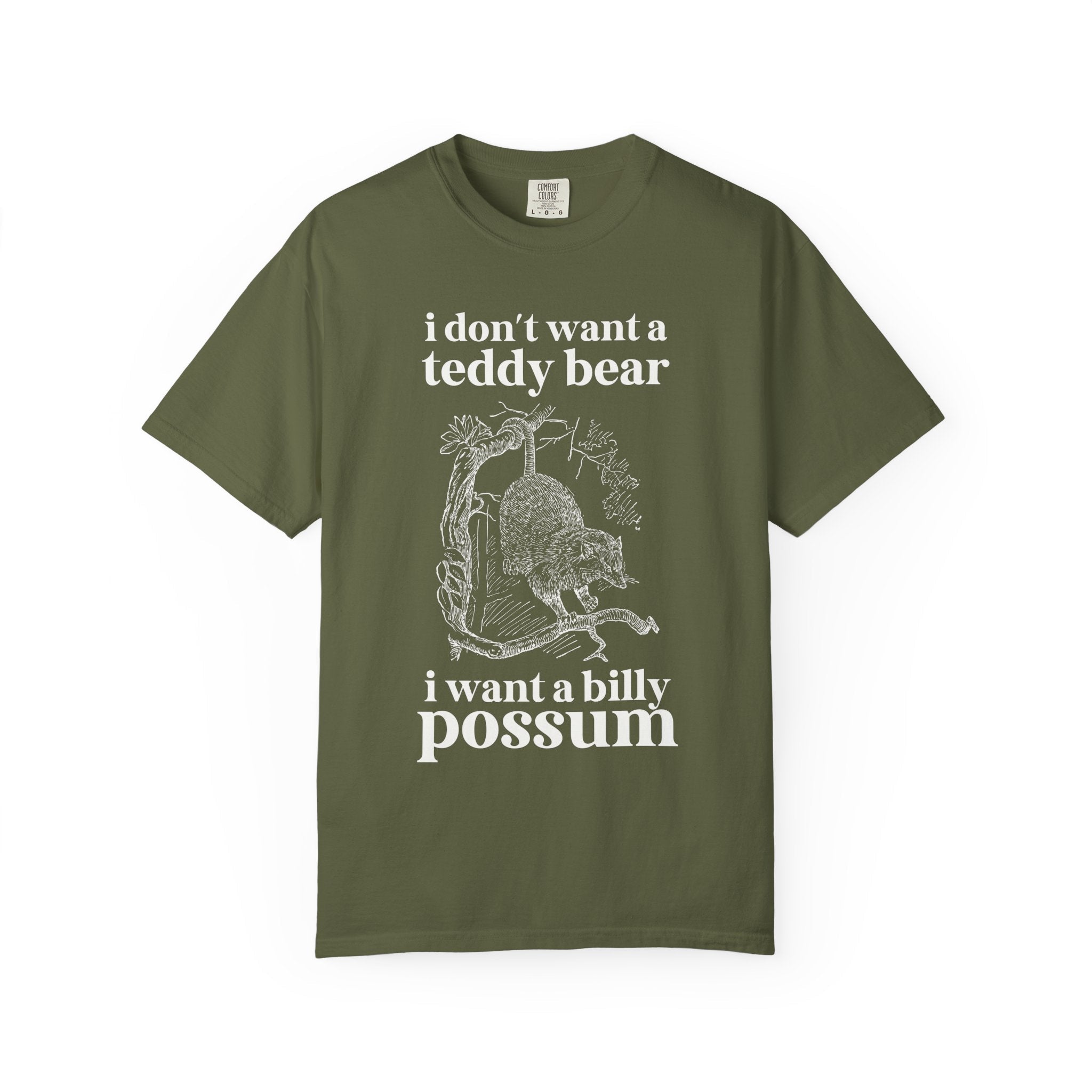 William Howard Taft US President Tee Shirt: I Don't Want a Teddy Bear I Want a Billy Possum, Silly Early 1900s American History Buff Gift - Opal and June