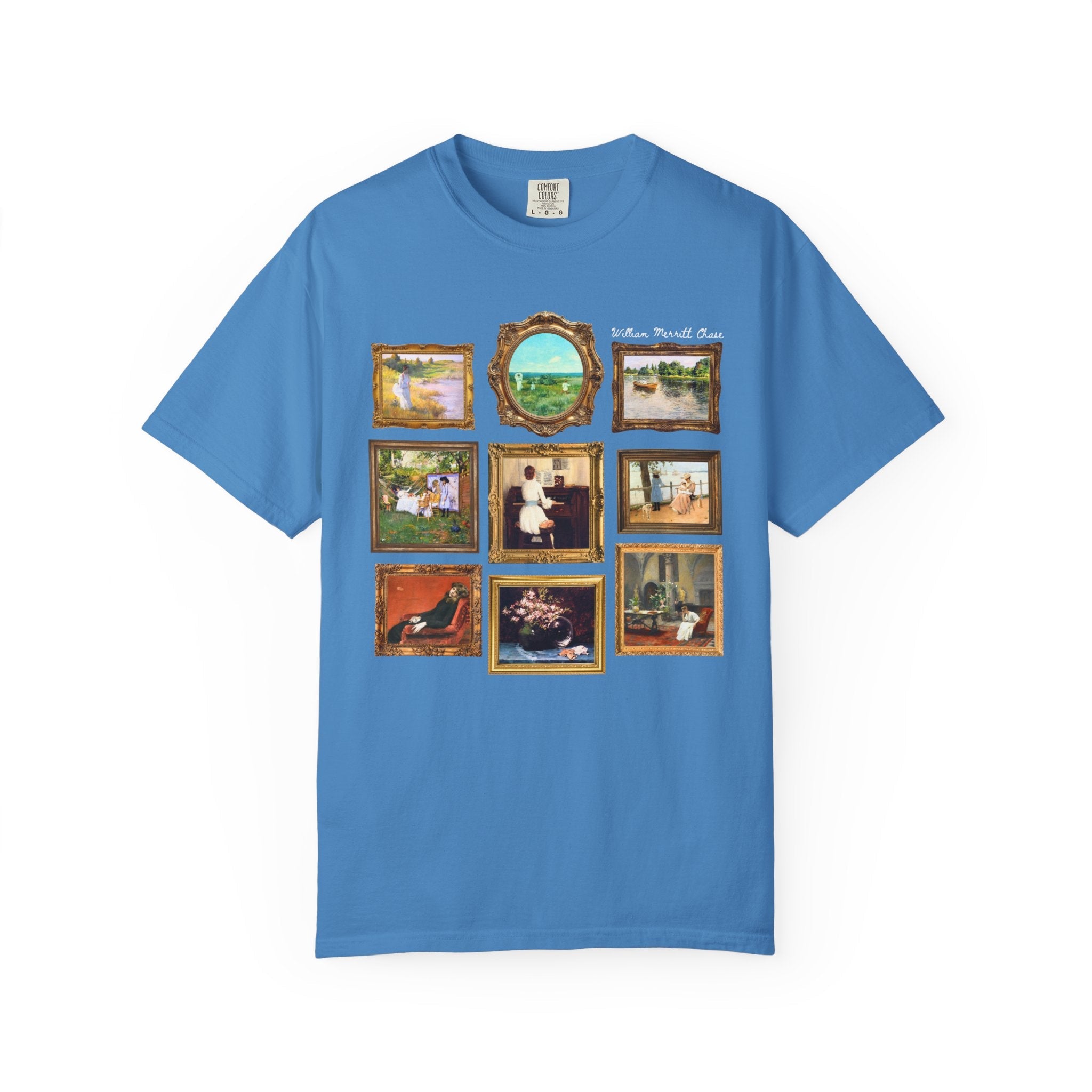 William Merrit Chase Art History Tee Shirt: Colorful Impressionism Landscape Artist, 19th Century American Art Historian Tee, Museum Lover - Opal and June