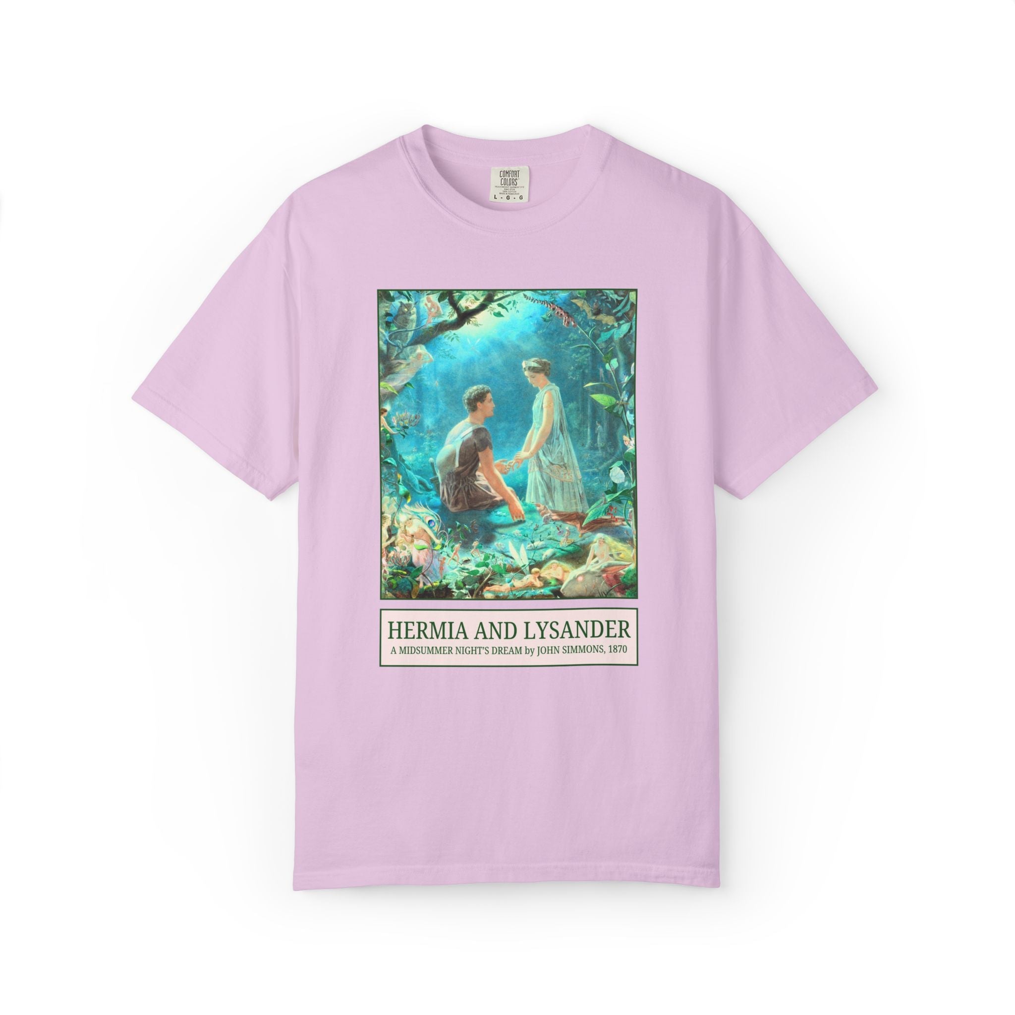 William Shakespeare Midsummer Night's Dream Art History Tee Shirt, Painting by John Simmons, High School or College English Teacher T-Shirt - Opal and June