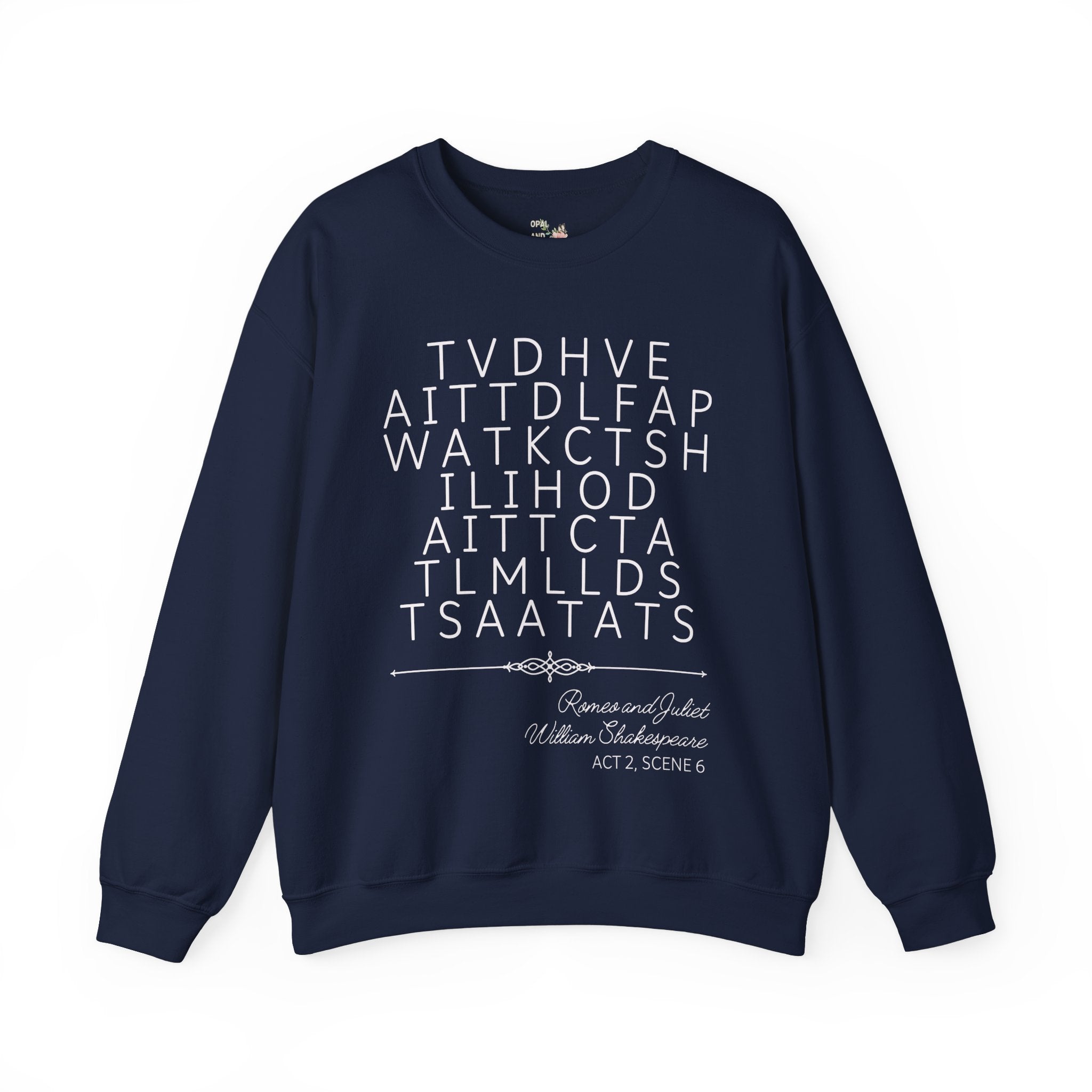 William Shakespeare Romeo and Juliet Sweatshirt - Opal and June
