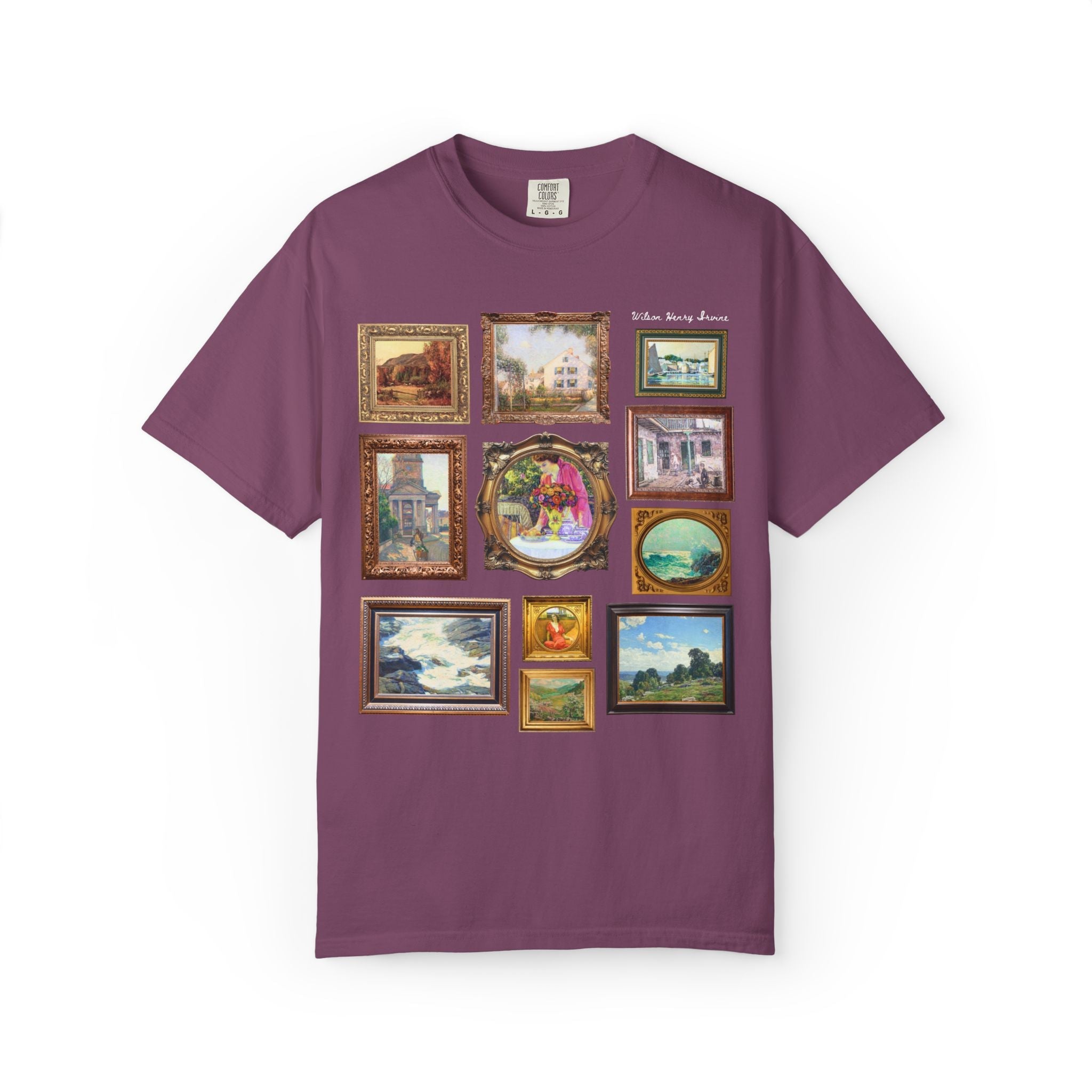 Wilson Henry Irvine Art History Famous Paintings Tee, American Impressionist Landscape Art Movement, Humanities Teacher or Art History Buff - Opal and June