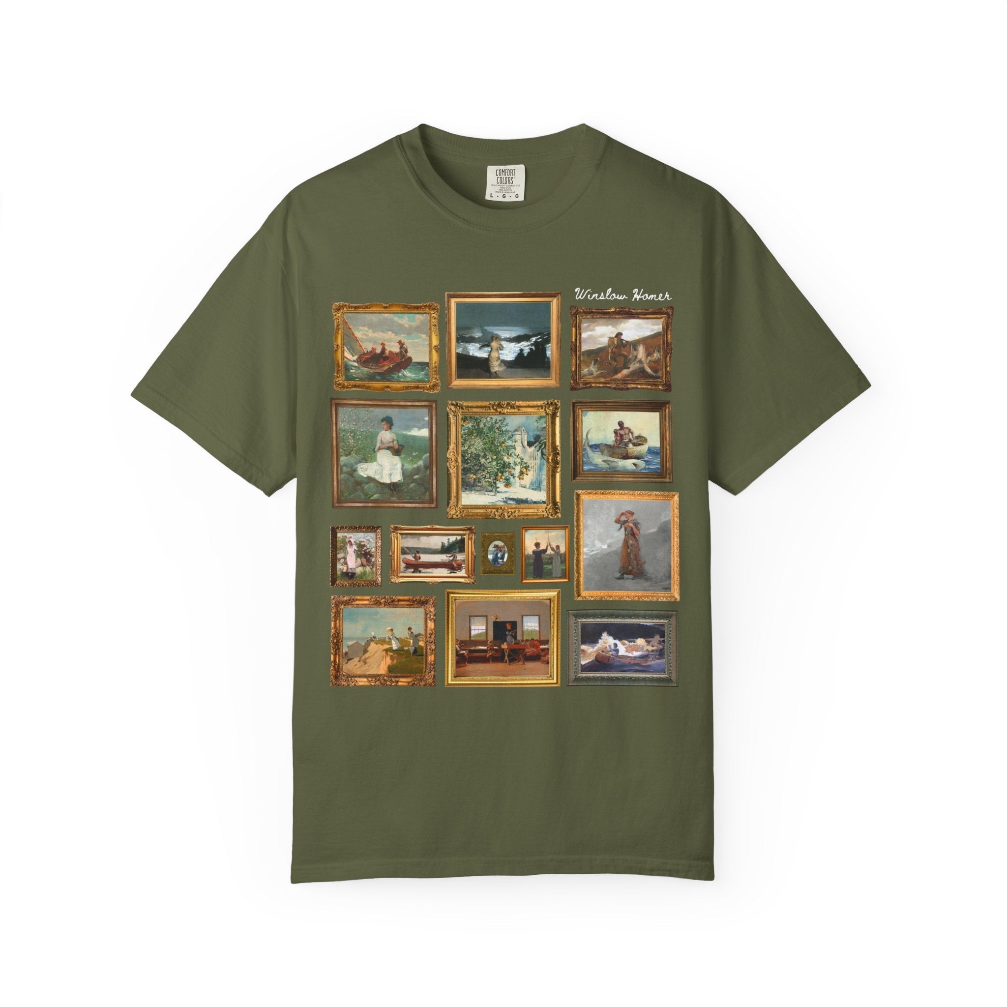 Winslow Homer Art History T-Shirt with Famous Paintings, American Realism Art Movement, 19th Century and Early 1900s American Oil Paintings - Opal and June