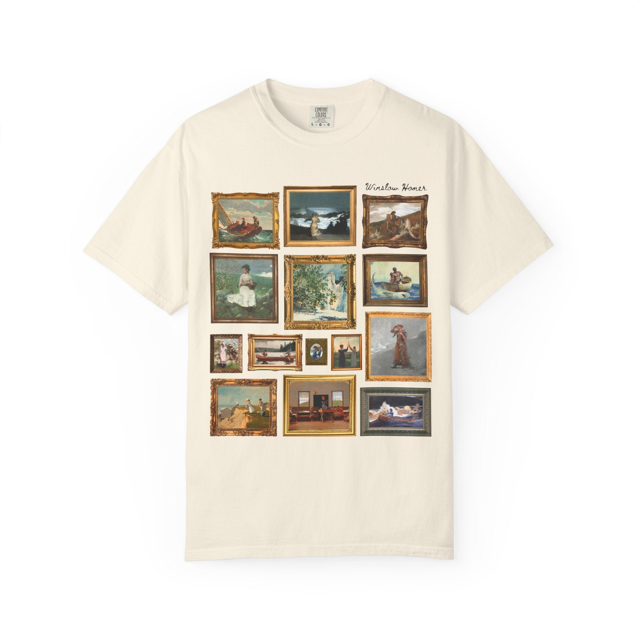 Winslow Homer Art History T-Shirt with Famous Paintings, American Realism Art Movement, 19th Century and Early 1900s American Oil Paintings - Opal and June