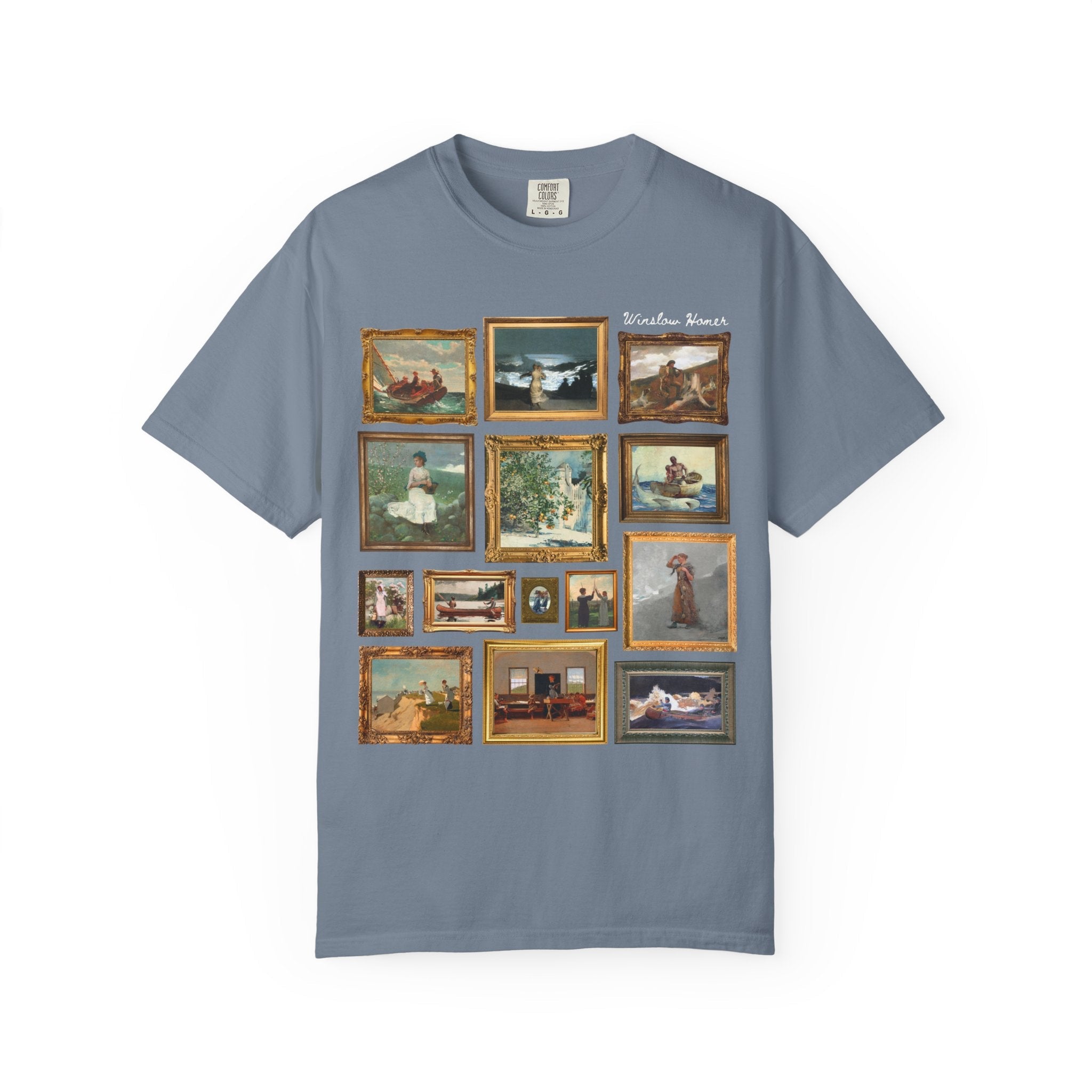 Winslow Homer Art History T-Shirt with Famous Paintings, American Realism Art Movement, 19th Century and Early 1900s American Oil Paintings - Opal and June