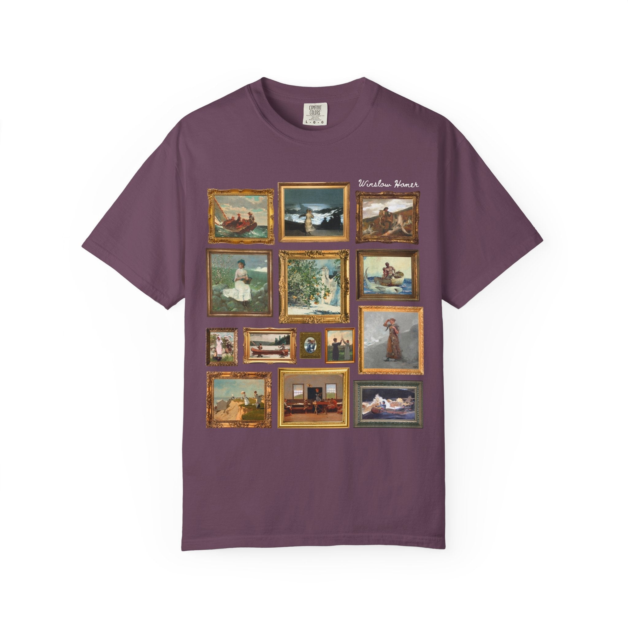 Winslow Homer Art History T-Shirt with Famous Paintings, American Realism Art Movement, 19th Century and Early 1900s American Oil Paintings - Opal and June