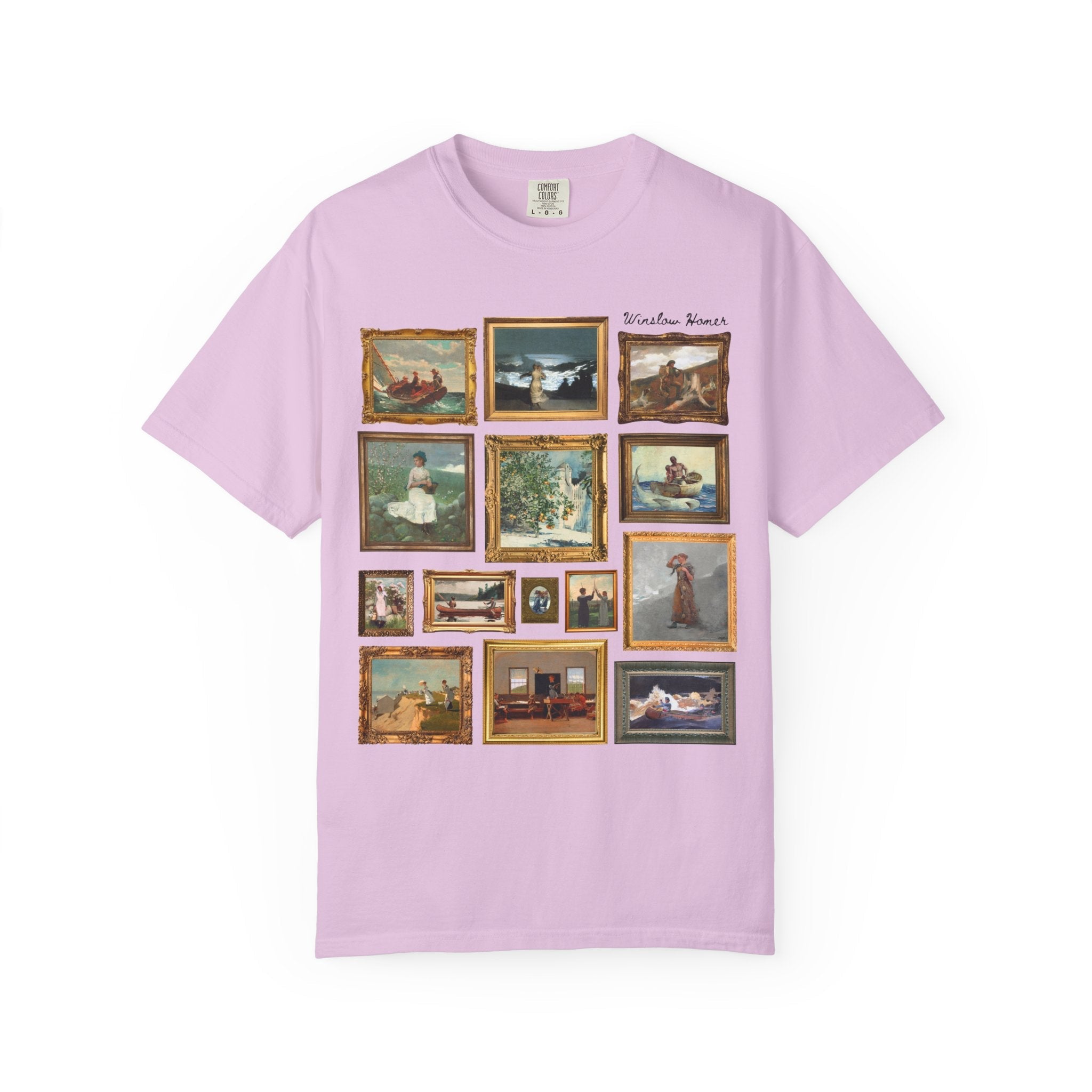 Winslow Homer Art History T-Shirt with Famous Paintings, American Realism Art Movement, 19th Century and Early 1900s American Oil Paintings - Opal and June