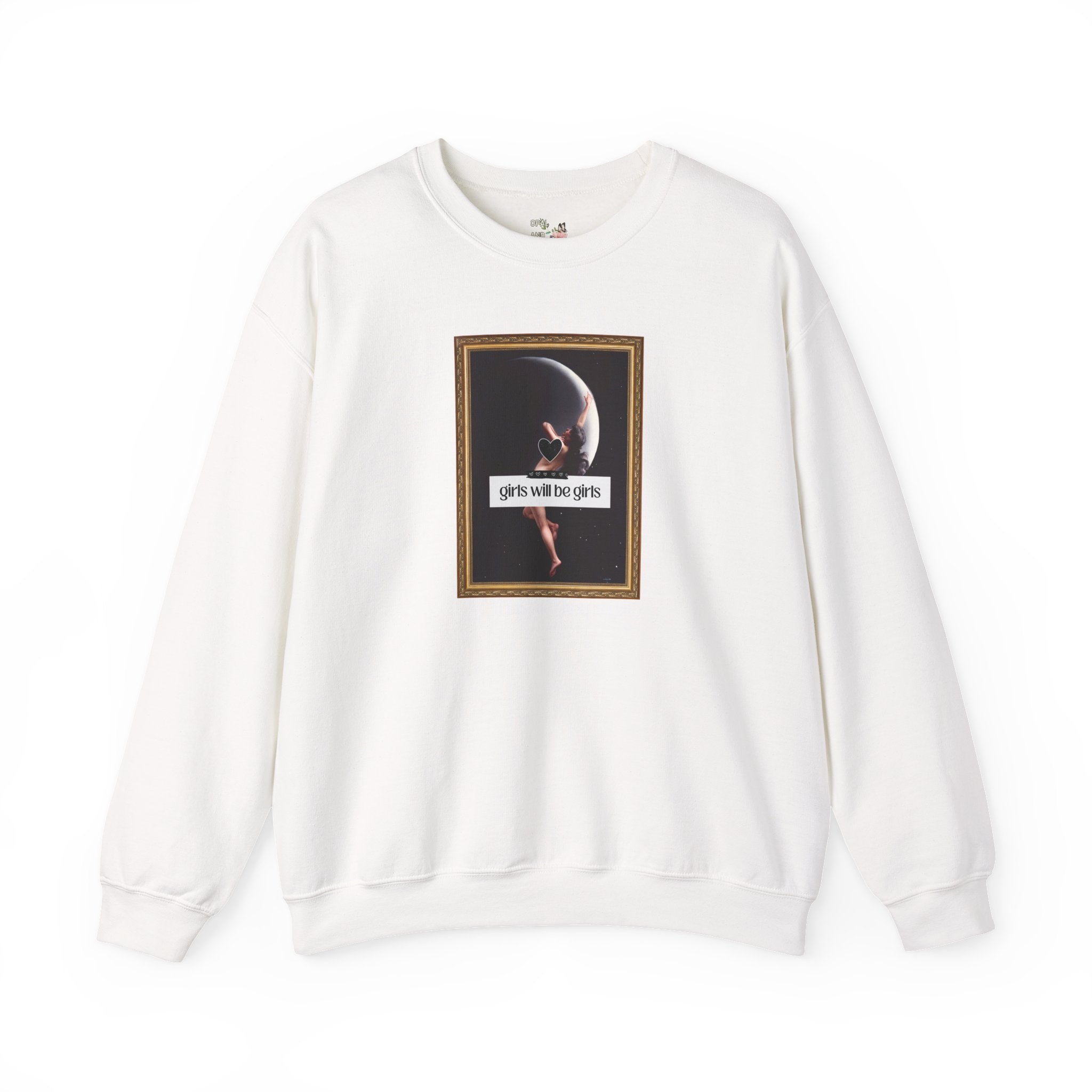 Witchy Art History Sweatshirt for Art Historian, Moon Nymph by Luis Ricardo Falero, Girls Will Be Girls Spooky Feminist Shirt for Halloween - Opal and June