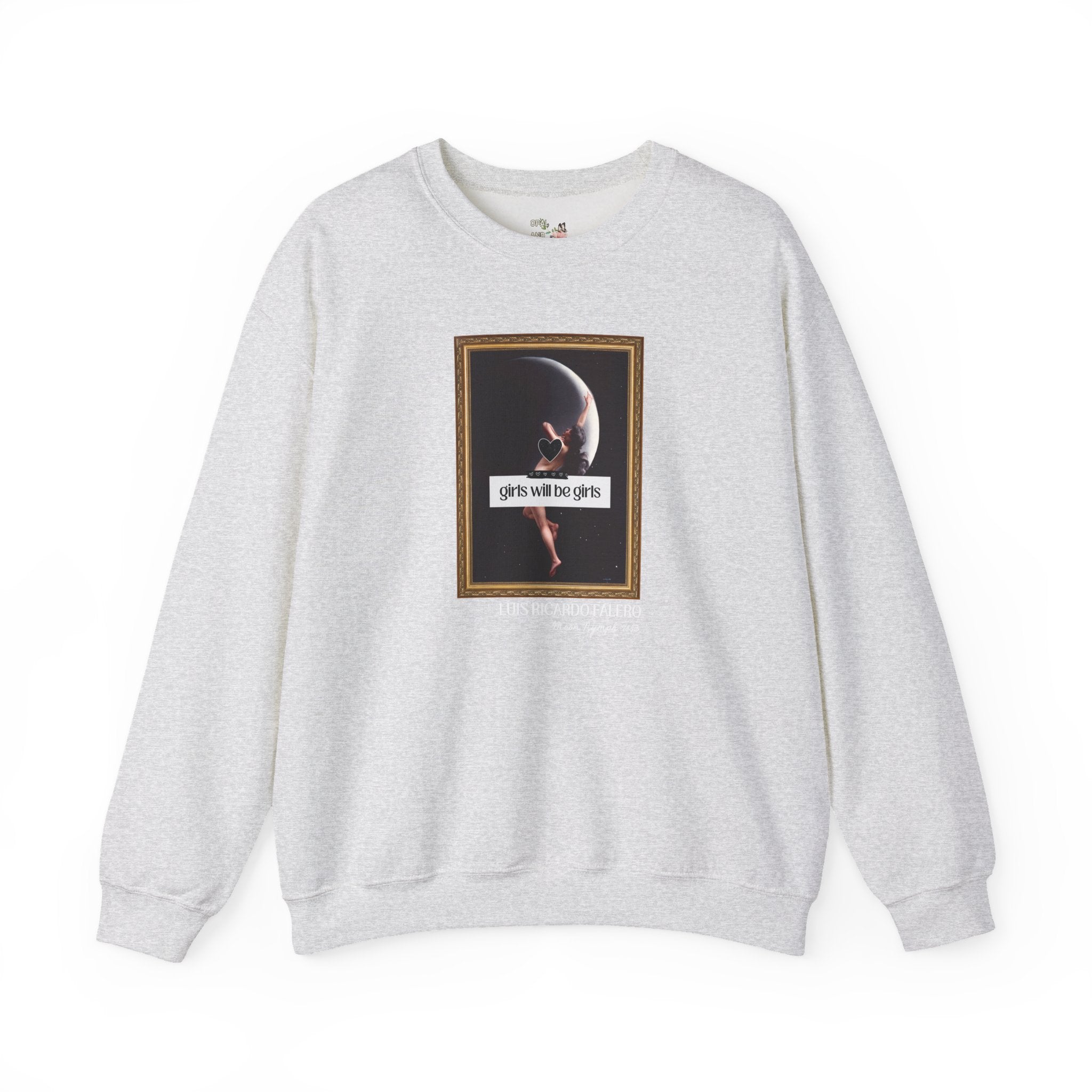 Witchy Art History Sweatshirt for Art Historian, Moon Nymph by Luis Ricardo Falero, Girls Will Be Girls Spooky Feminist Shirt for Halloween - Opal and June