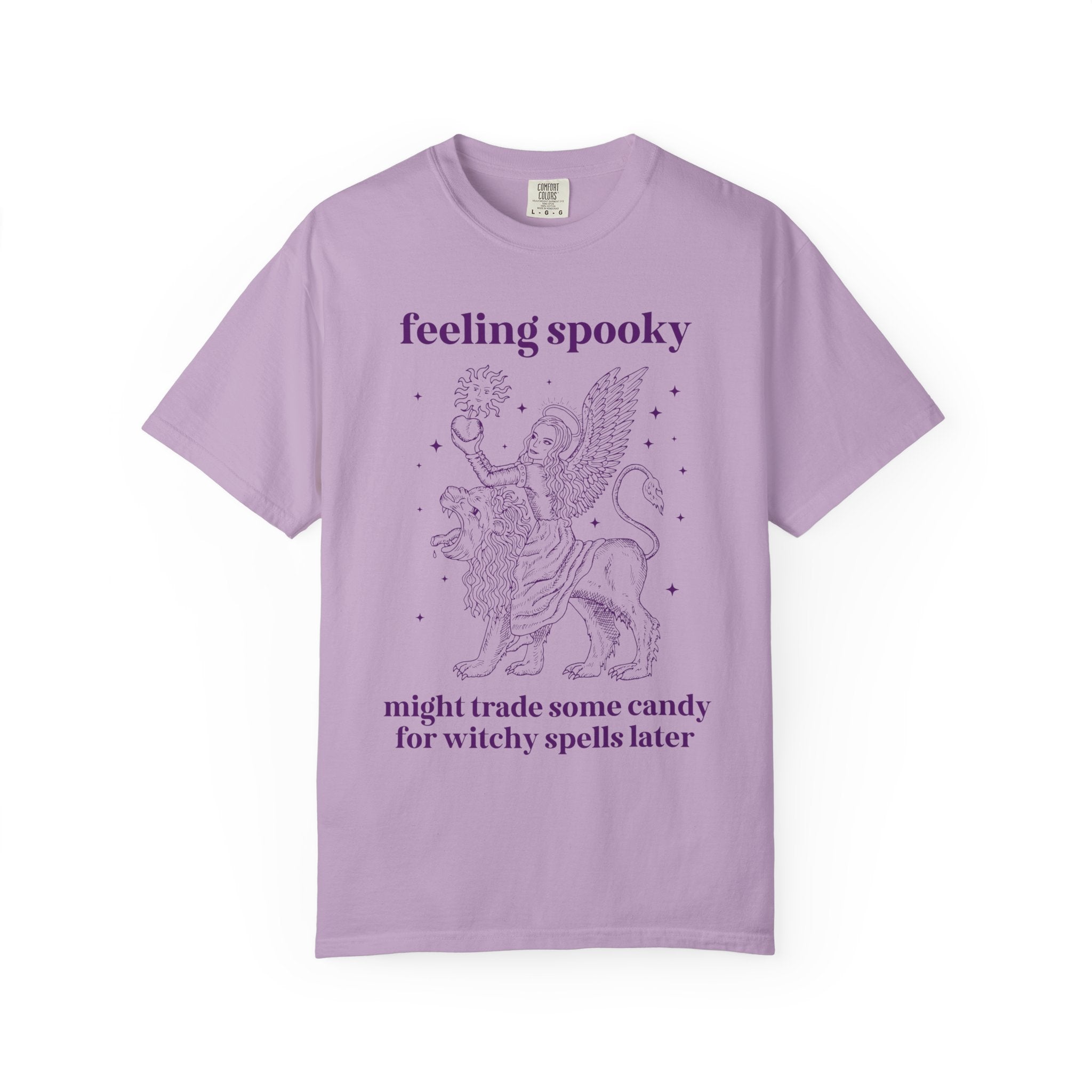 Witchy Halloween Tee Shirt for Mom, Funny Saying Spooky Season T-Shirt, Animal Lover Halloween Tee with Vintage Aesthetic, 90s Throwback - Opal and June