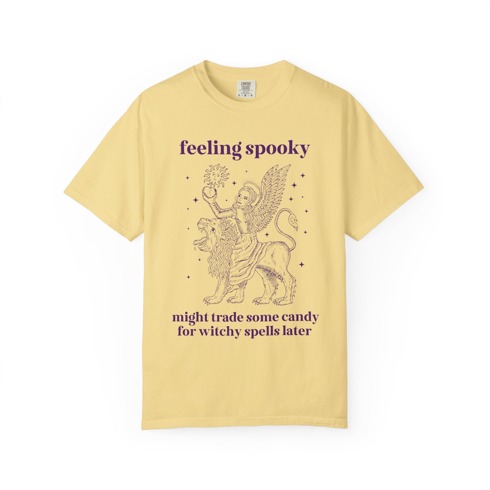 Witchy Halloween Tee Shirt for Mom, Funny Saying Spooky Season T-Shirt, Animal Lover Halloween Tee with Vintage Aesthetic, 90s Throwback - Opal and June