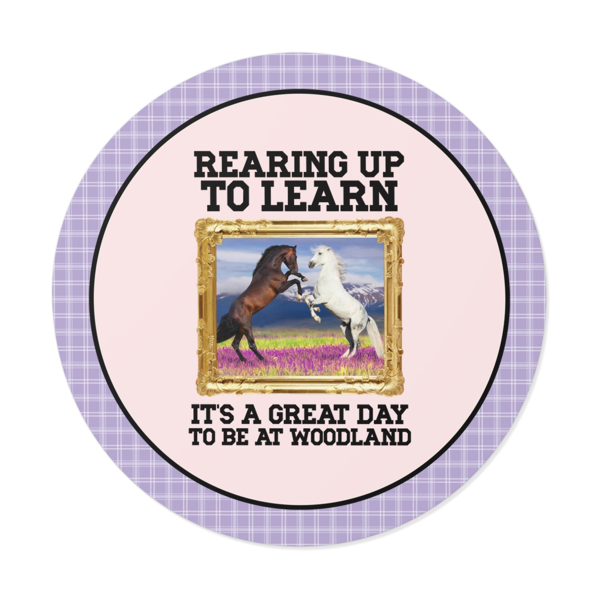 Woodland Junior High: Rearing Up to Learn Sticker | FPS + Opal and June Sticker, Fayetteville Public Schools - Opal and June