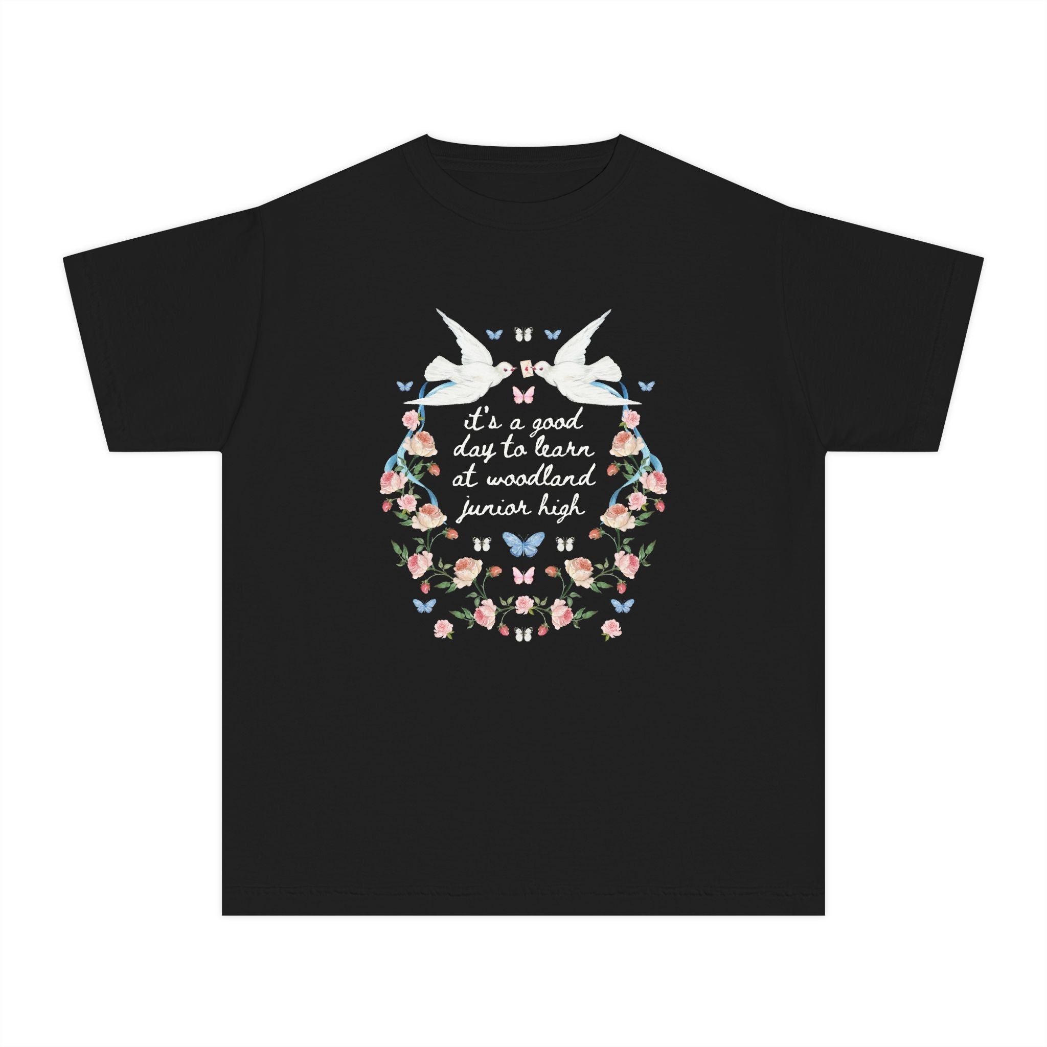 Woodland Junior High School Kids Tee Shirt: It's a Good Day to Learn - Opal and June