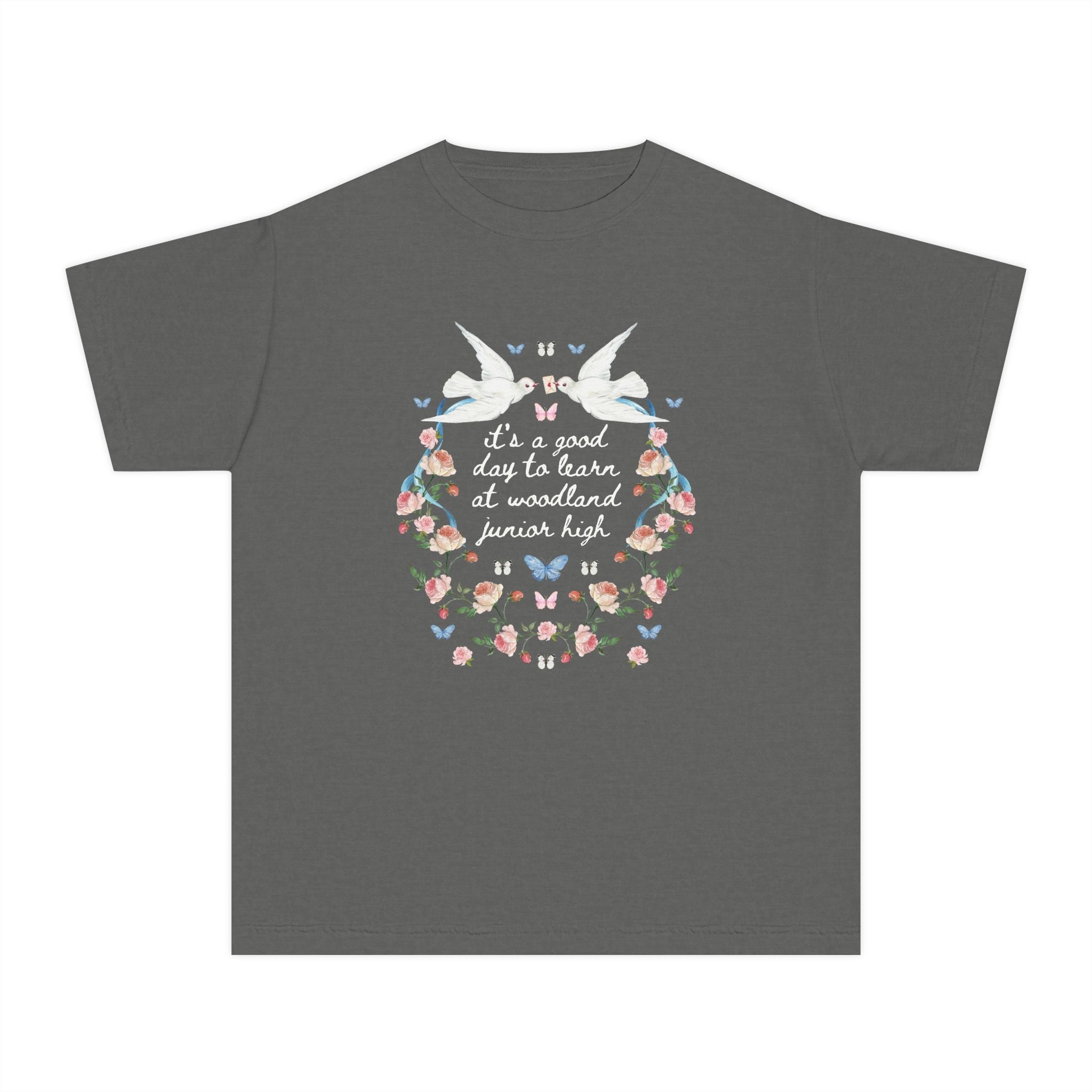 Woodland Junior High School Kids Tee Shirt: It's a Good Day to Learn - Opal and June