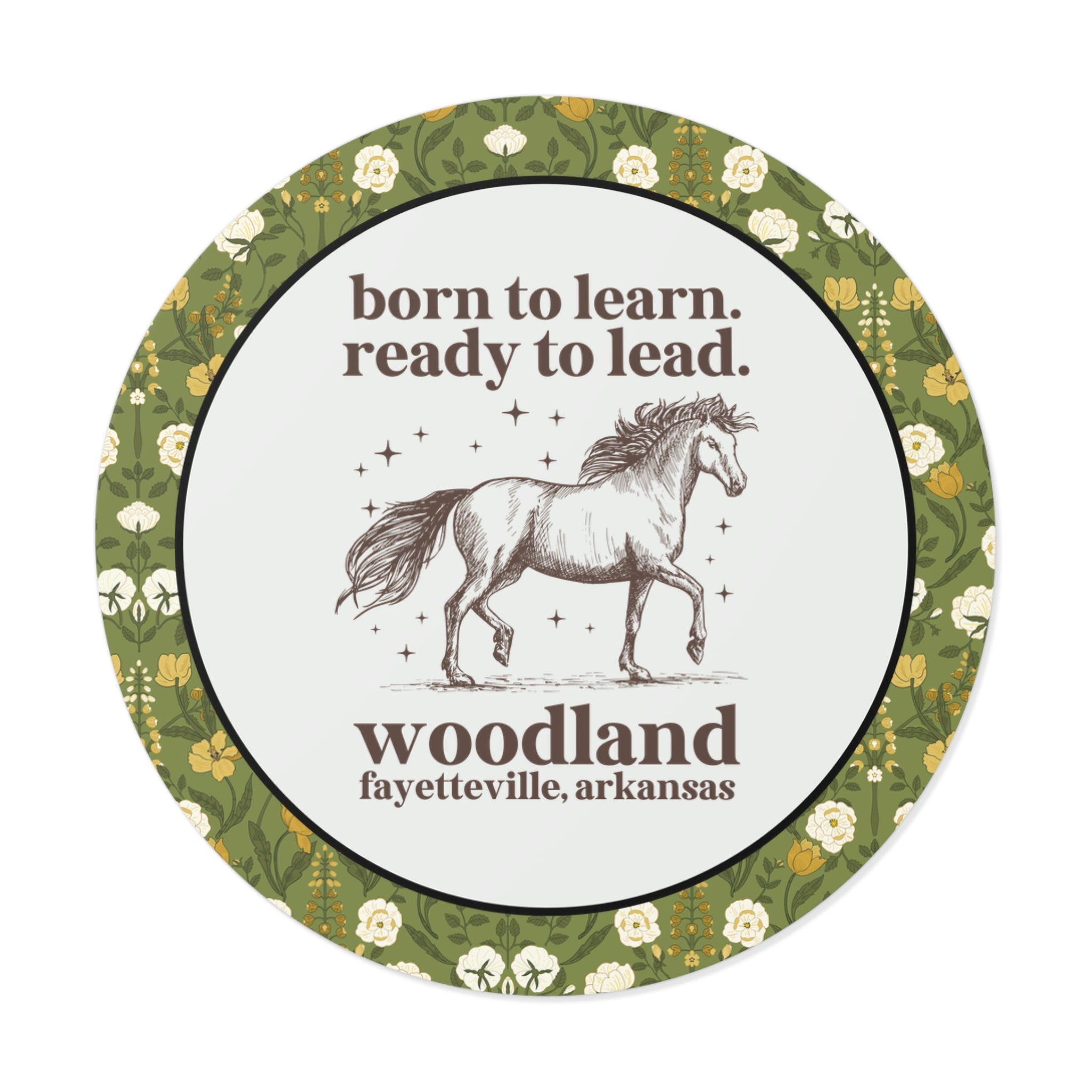Woodland Junior High School Sticker: Born to Learn. Ready to Lead. - Opal and June