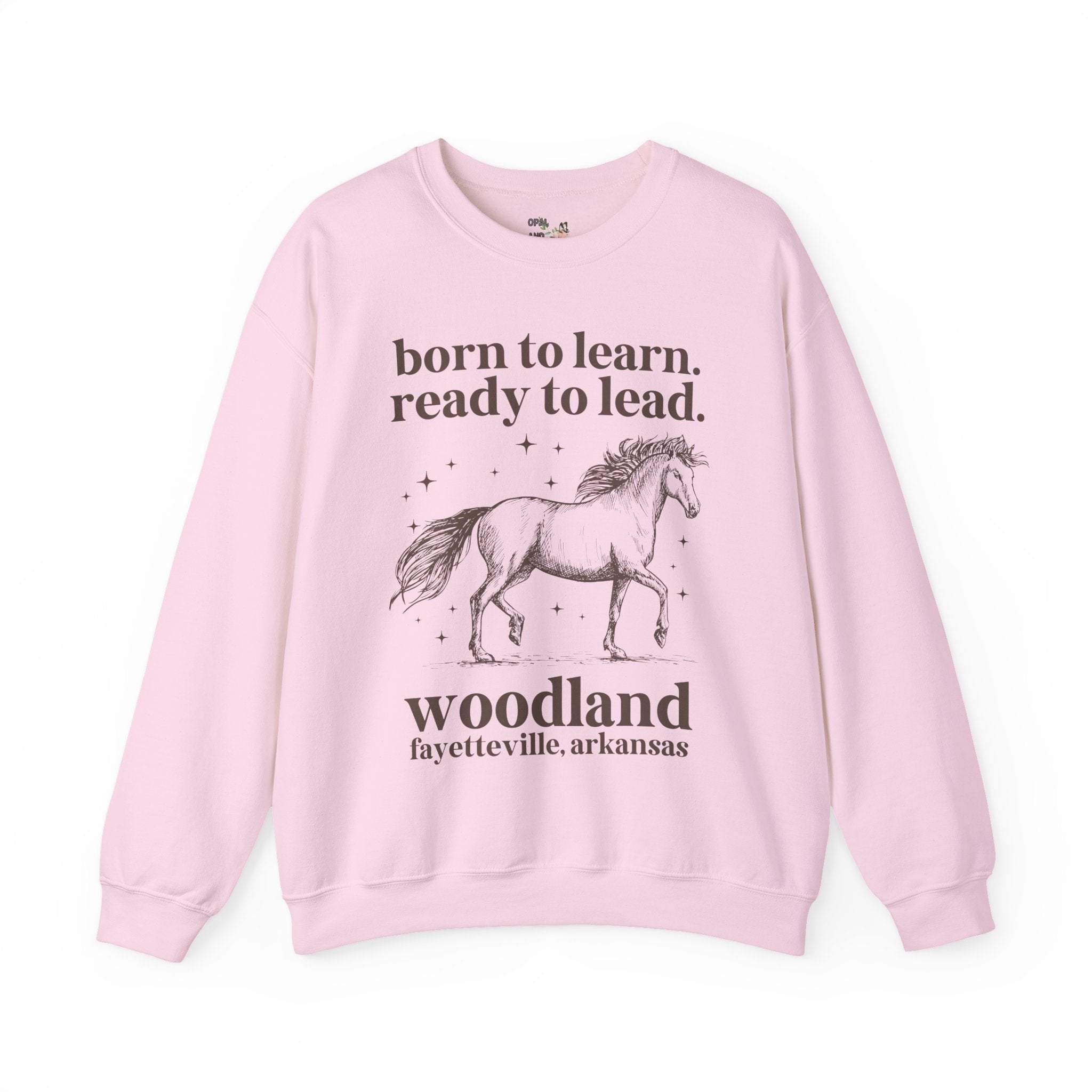 Woodland Junior High School Sweatshirt: Born to Learn. Ready to Lead. - Opal and June