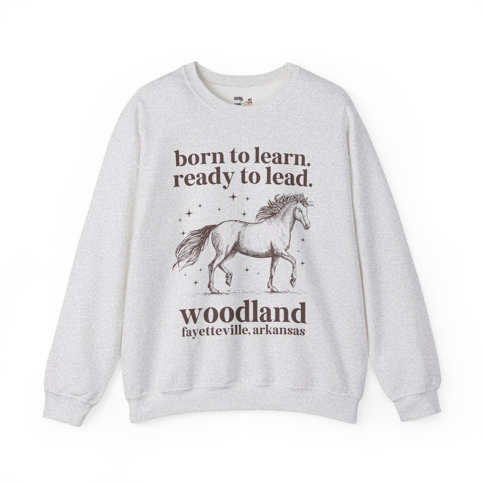 Woodland Junior High School Sweatshirt: Born to Learn. Ready to Lead. - Opal and June