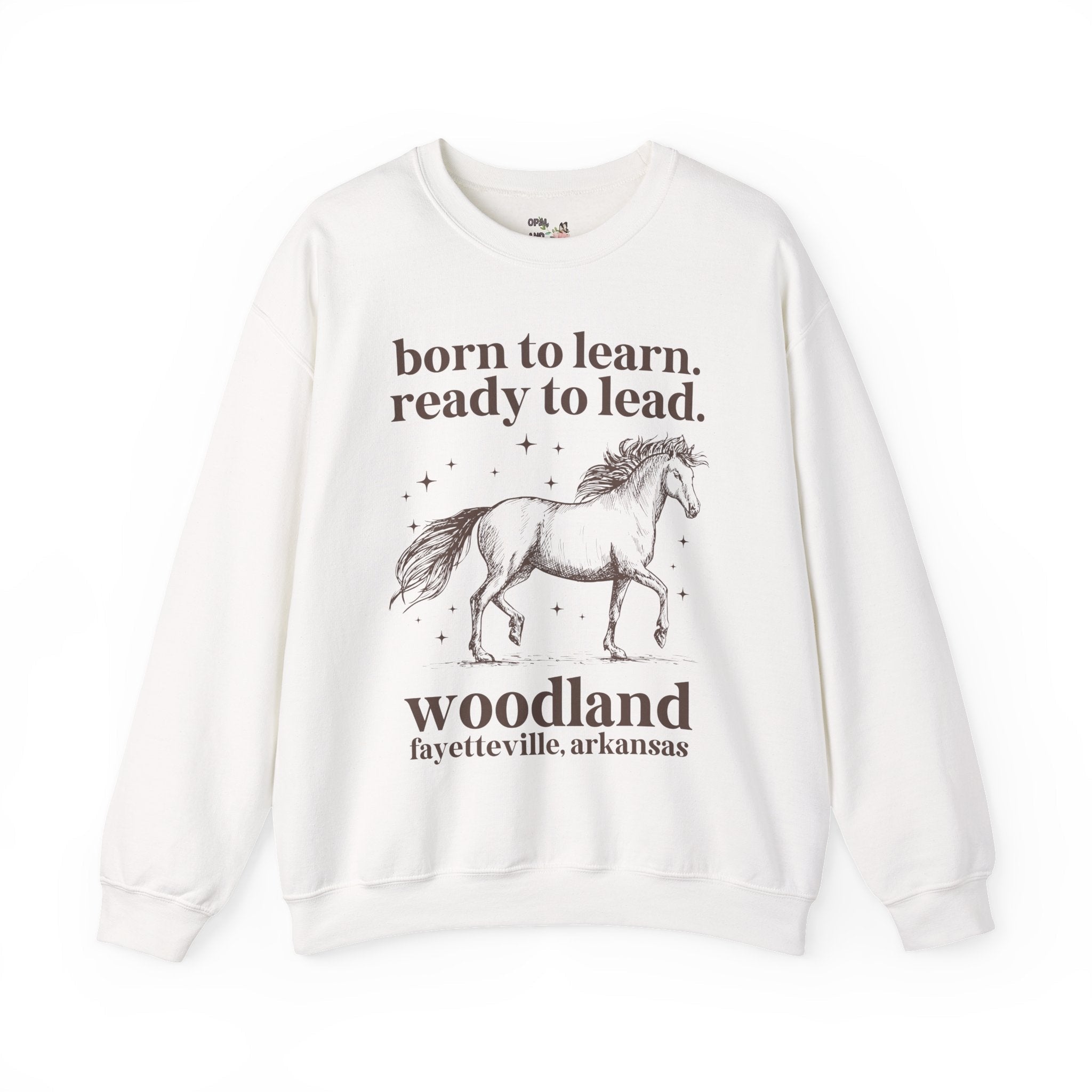 Woodland Junior High School Sweatshirt: Born to Learn. Ready to Lead. - Opal and June