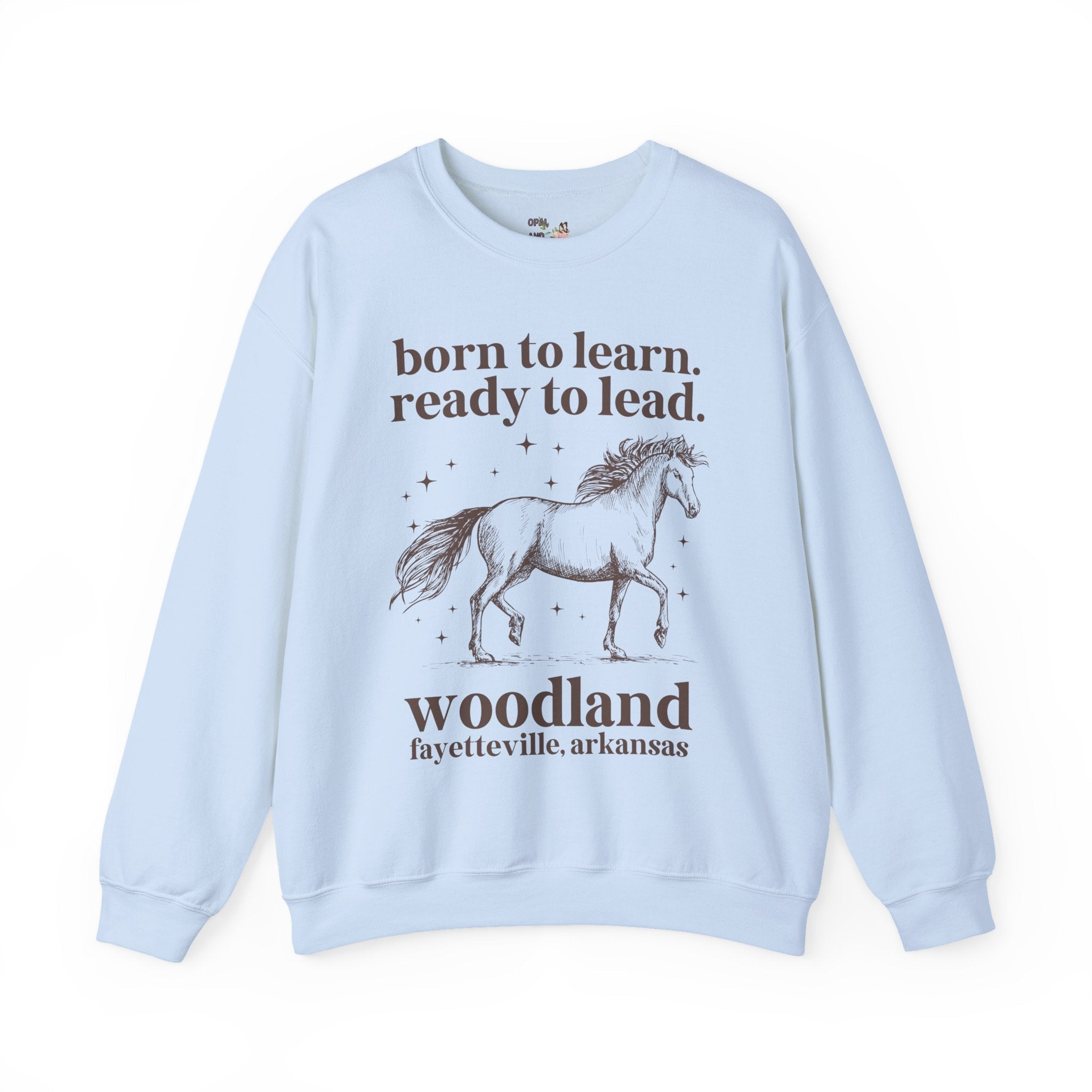 Woodland Junior High School Sweatshirt: Born to Learn. Ready to Lead. - Opal and June