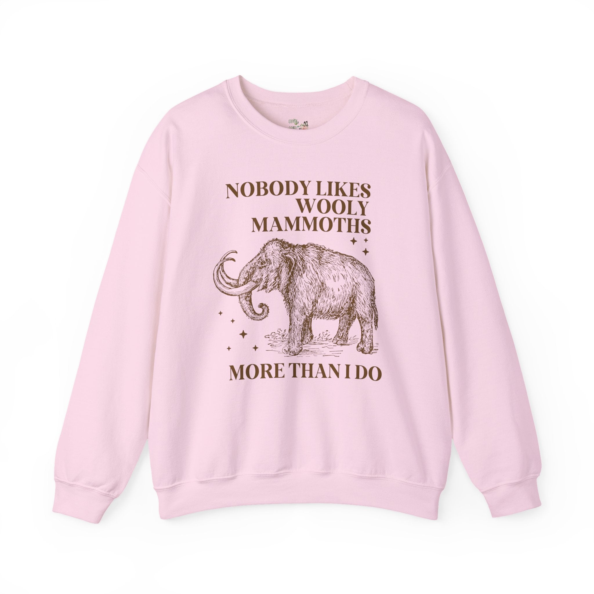 Wooly Mammoth Animal Lover Sweatshirt for Paleontologist or Geneticist, Funny Saying Science Teacher Shirt, Historical Extinct Animal Gift - Opal and June