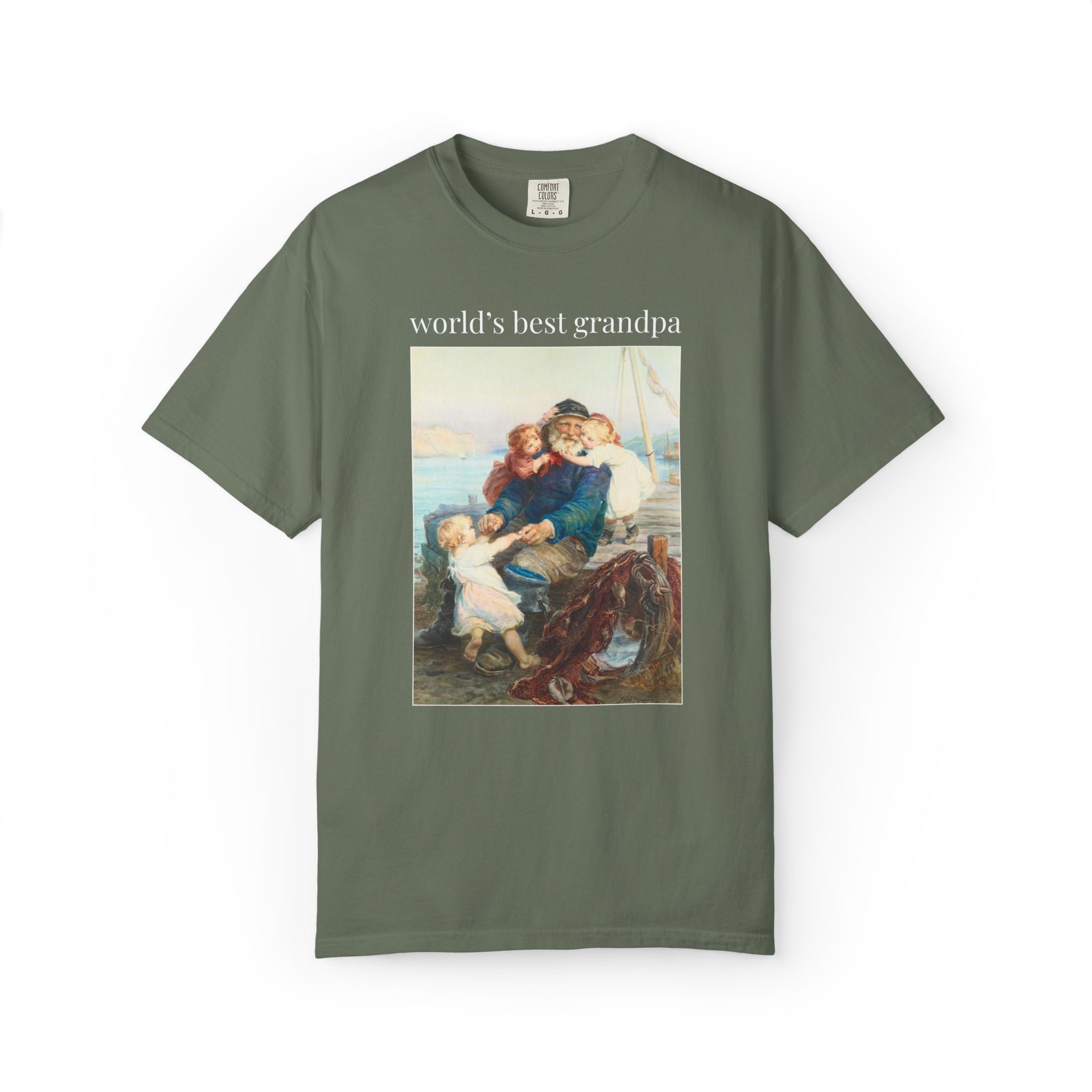 World's Best Grandpa Art History T-Shirt - Opal and June