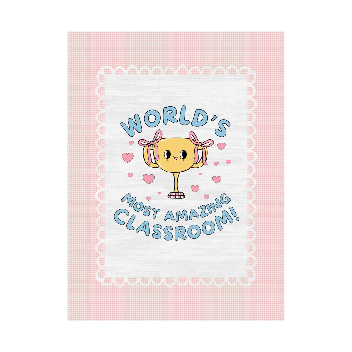 World's Most Amazing Classroom Poster Print for Elementary School Classroom or Fifth Grade Teacher Appreciation Gift, Decor for Teacher - Opal and June
