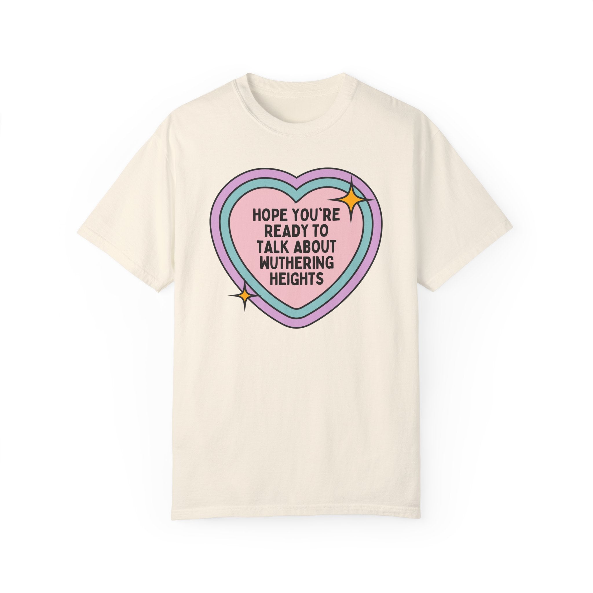 Wuthering Heights by Emily Bronte T-Shirt: Classic Literature Bookworm Present, Gothic English Literature Teacher, Heathcliff and Catherine - Opal and June