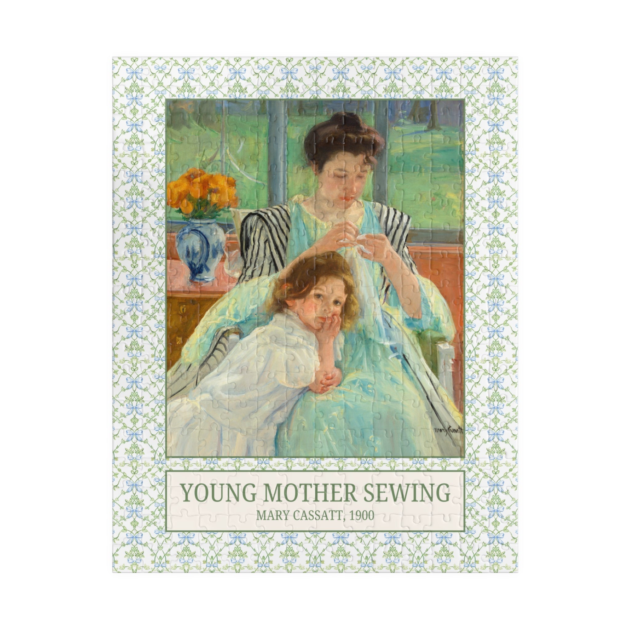 Young Mother Sewing by Mary Cassatt - Opal and June