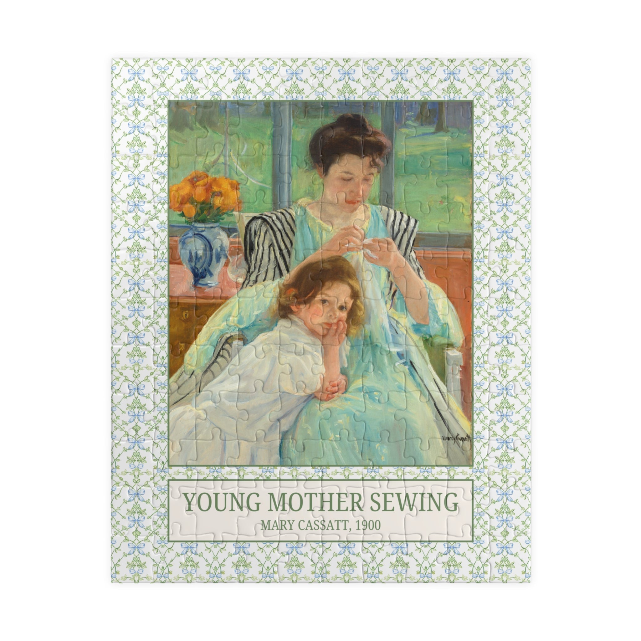 Young Mother Sewing by Mary Cassatt - Opal and June