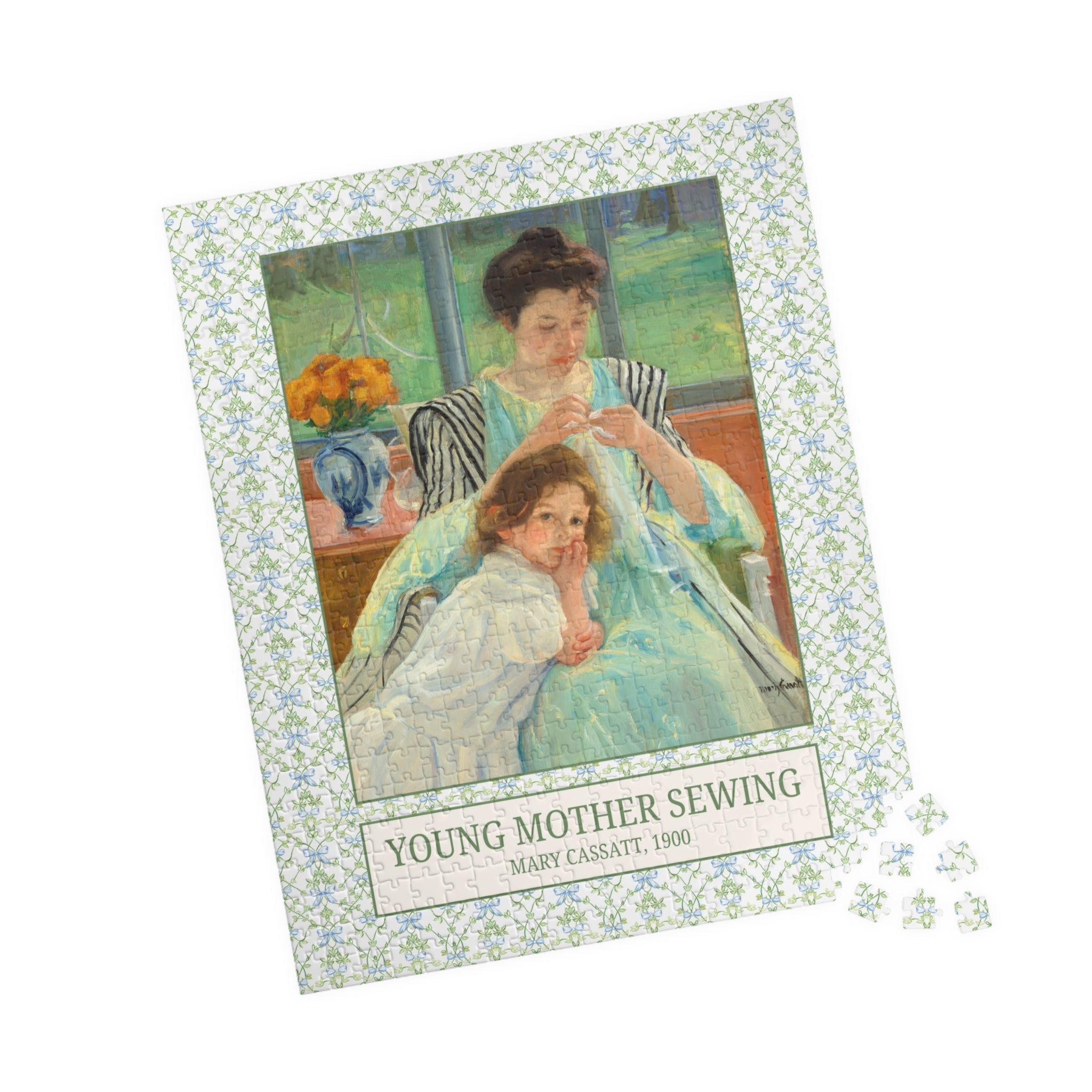 Young Mother Sewing by Mary Cassatt - Opal and June