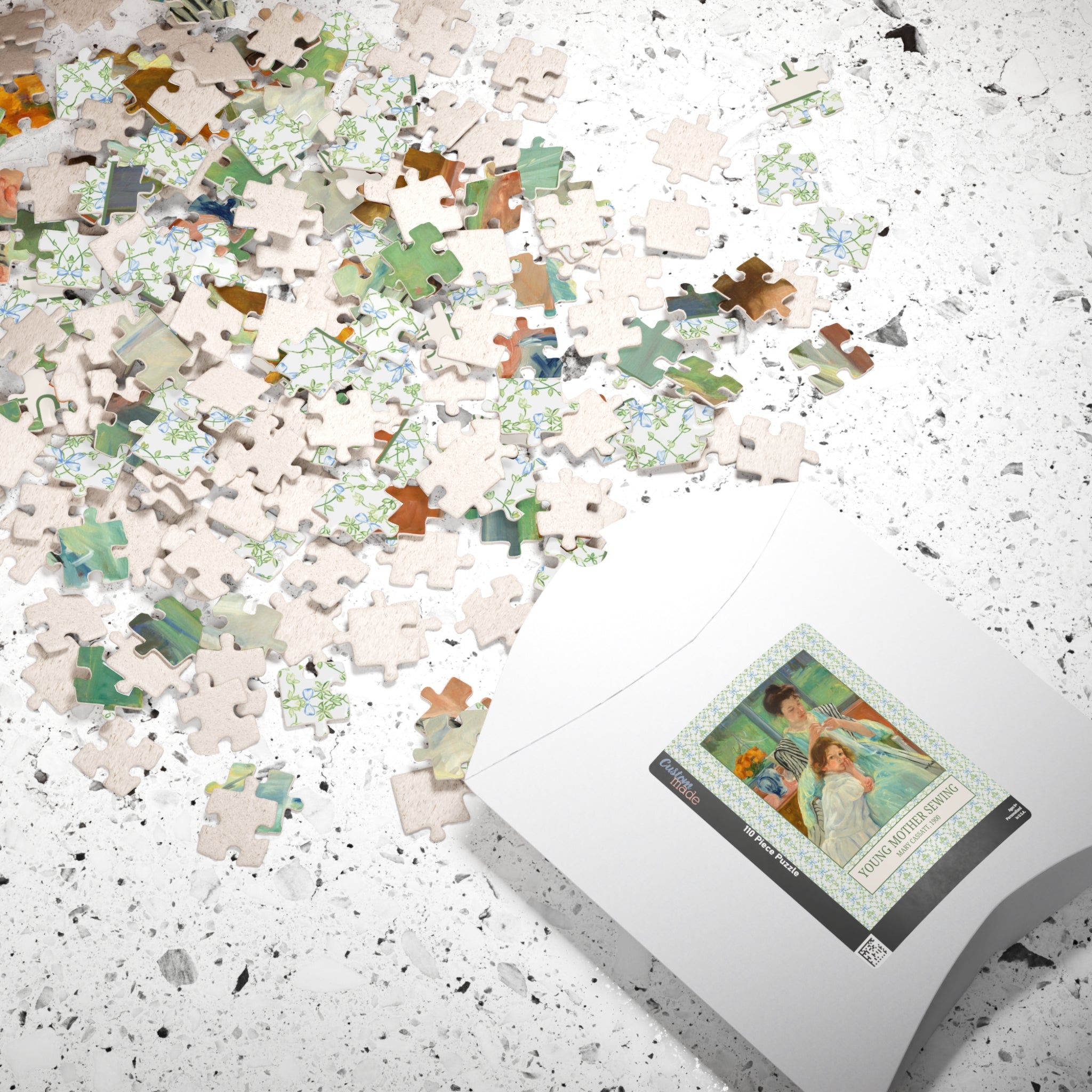 Young Mother Sewing by Mary Cassatt - Opal and June